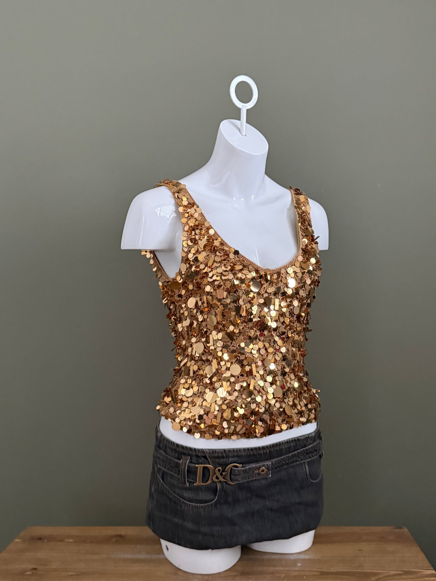 Karen Millen Sequin Sparkle Top (M)