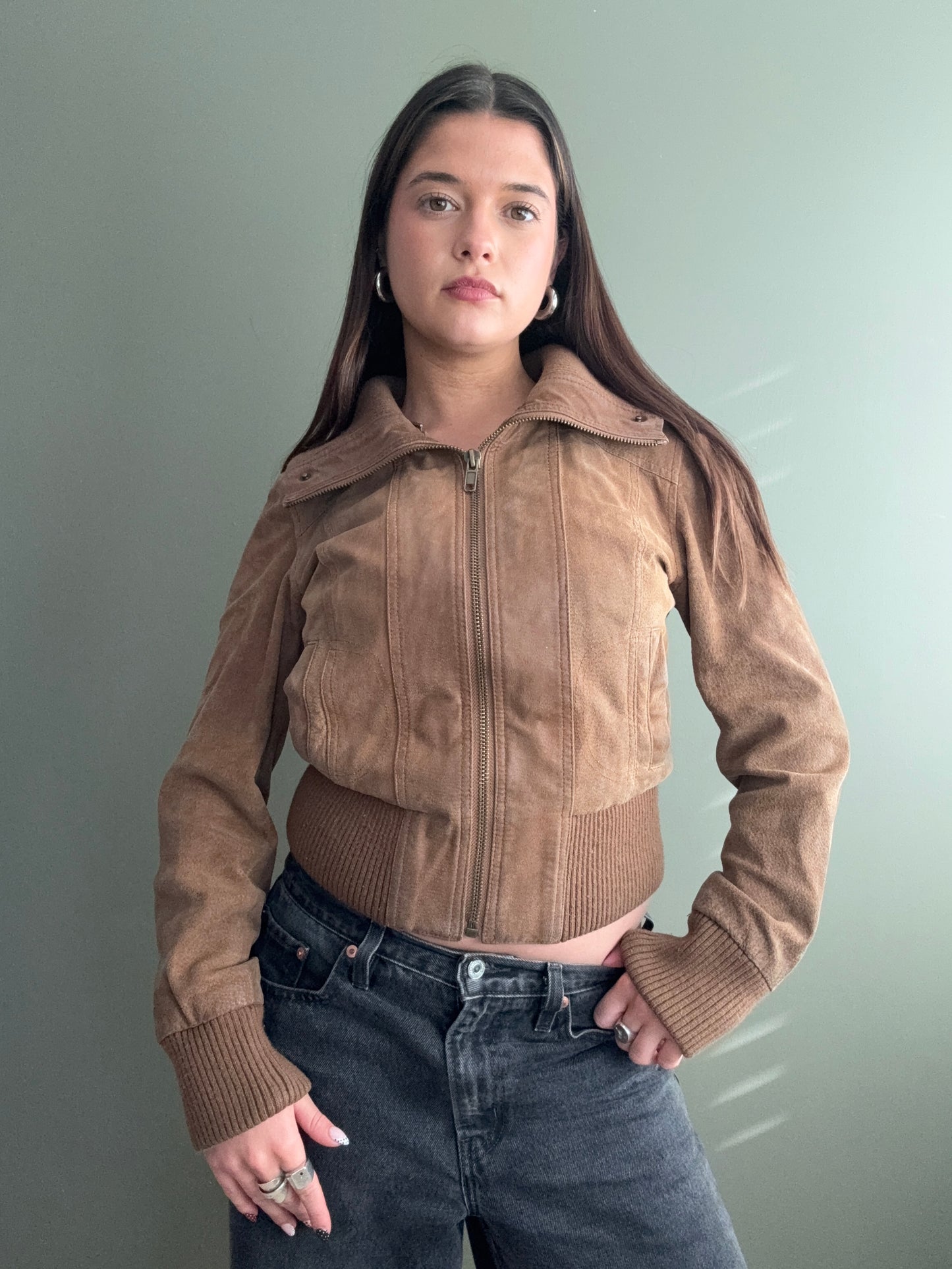 Fitted Leather Jacket (UK12)