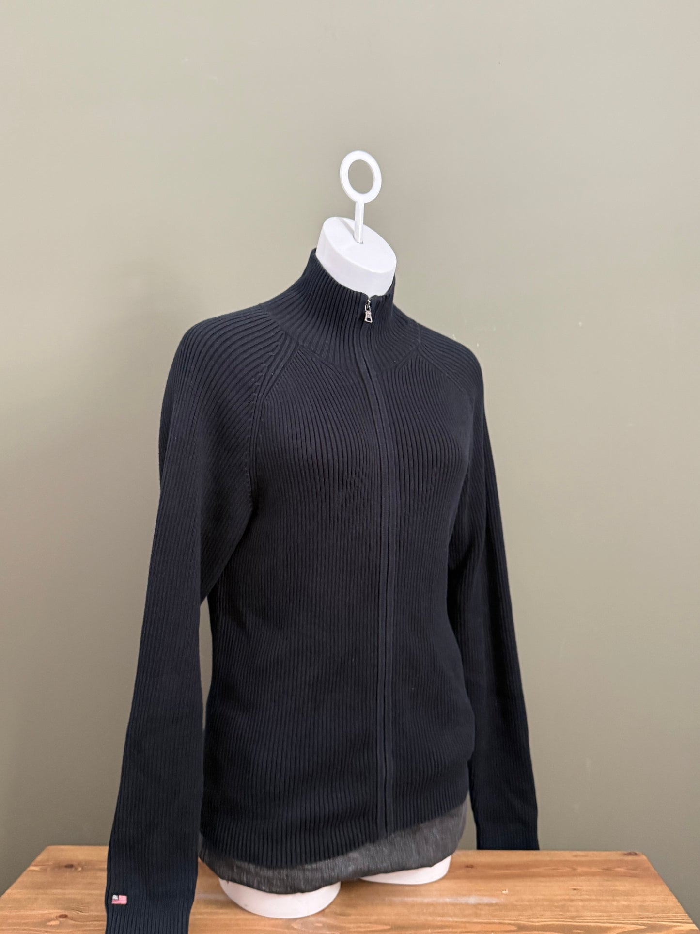 Ralph Lauren Knitted Ribbed Zip Jumper (M)