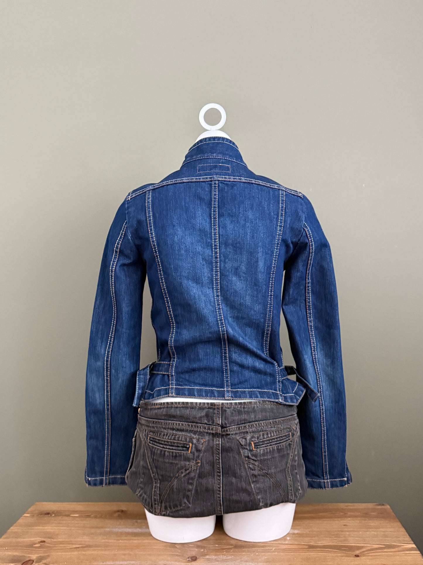 French Connection Denim Cargo Jacket (UK10)