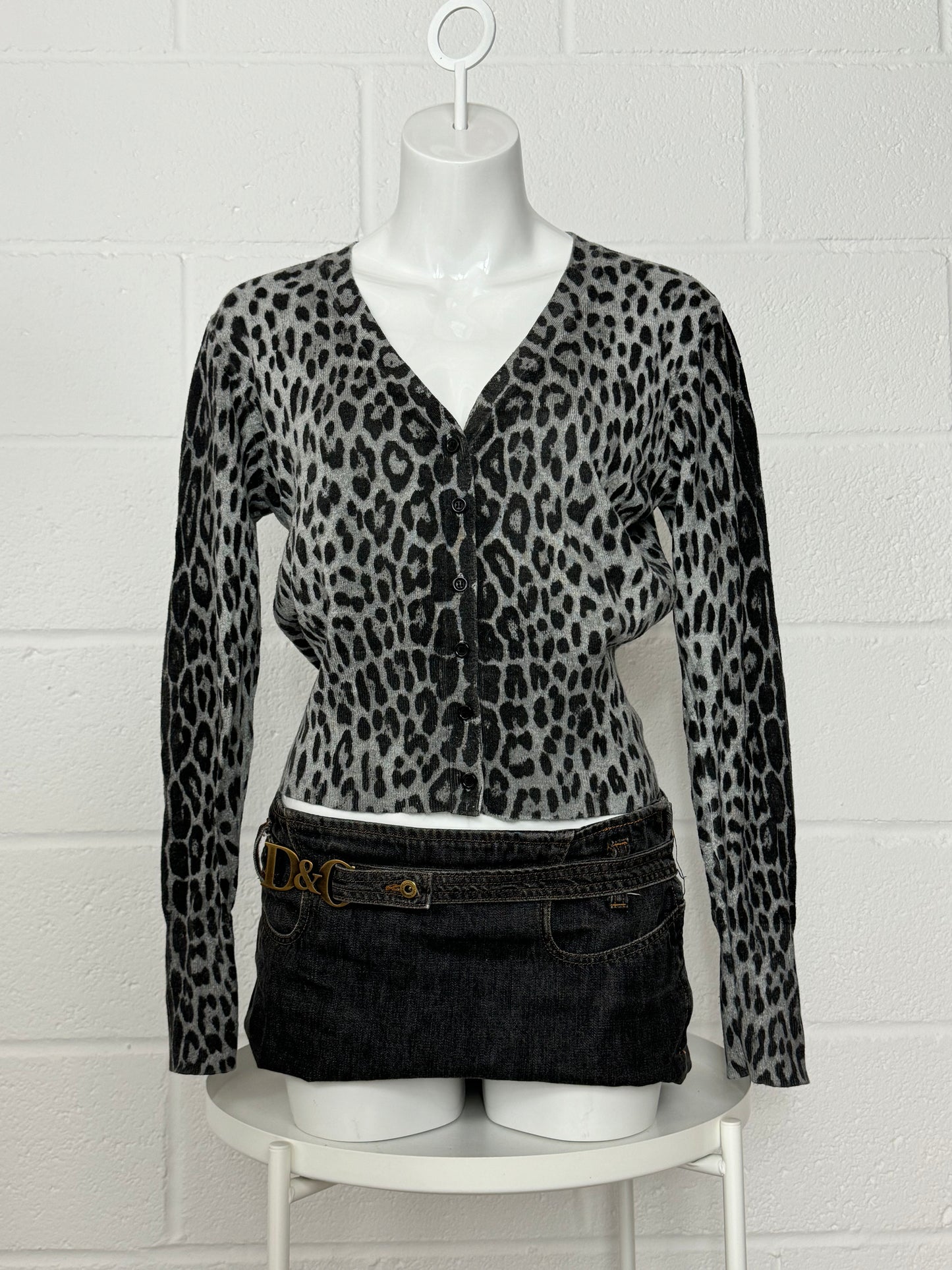 Leopard Knit Cardigan