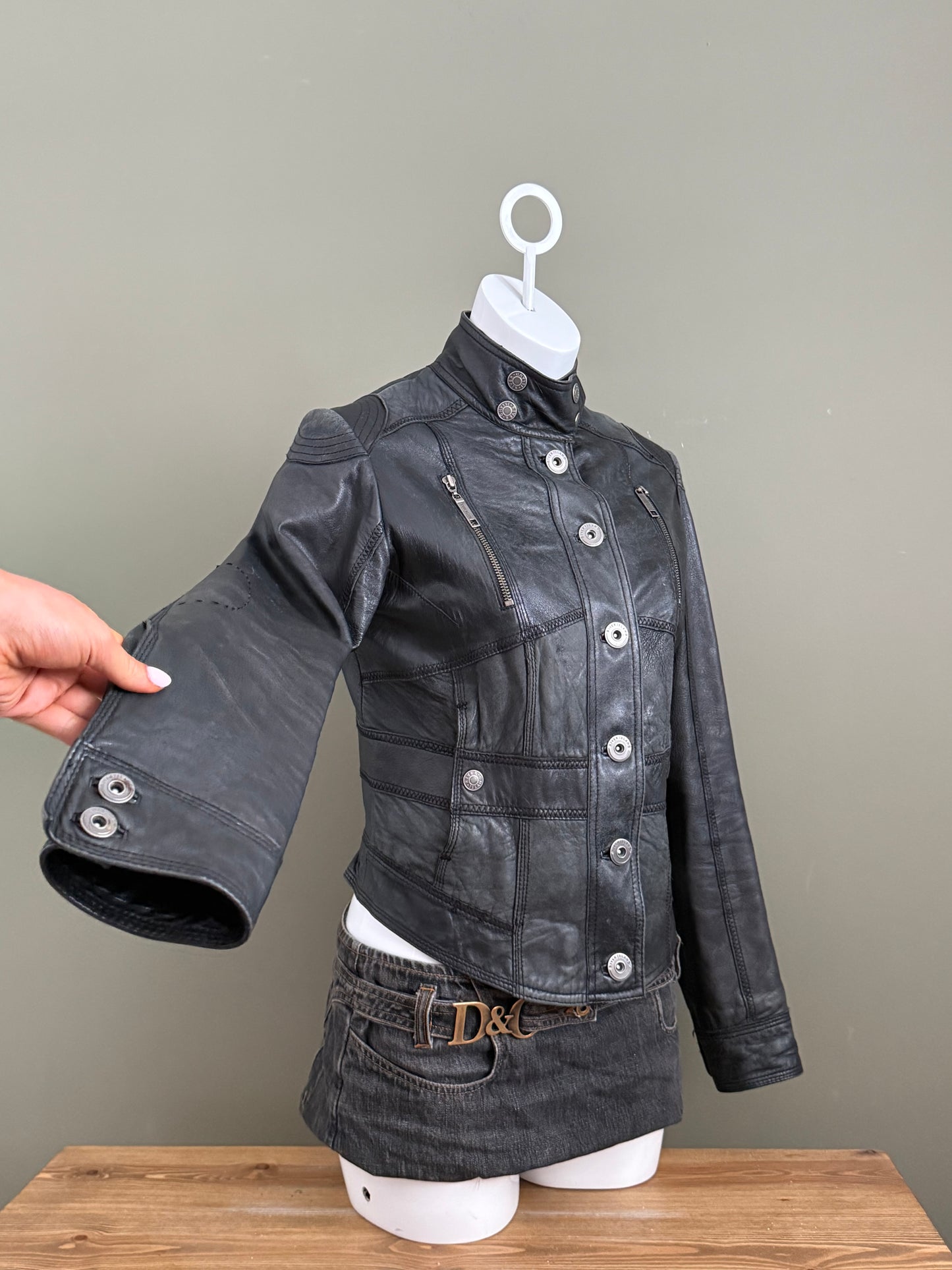 Leather Corset Jacket (UK12)
