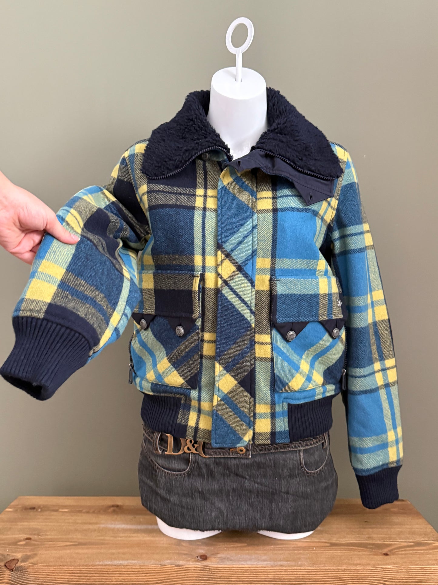 Diesel Tartan Wool Jacket (S)