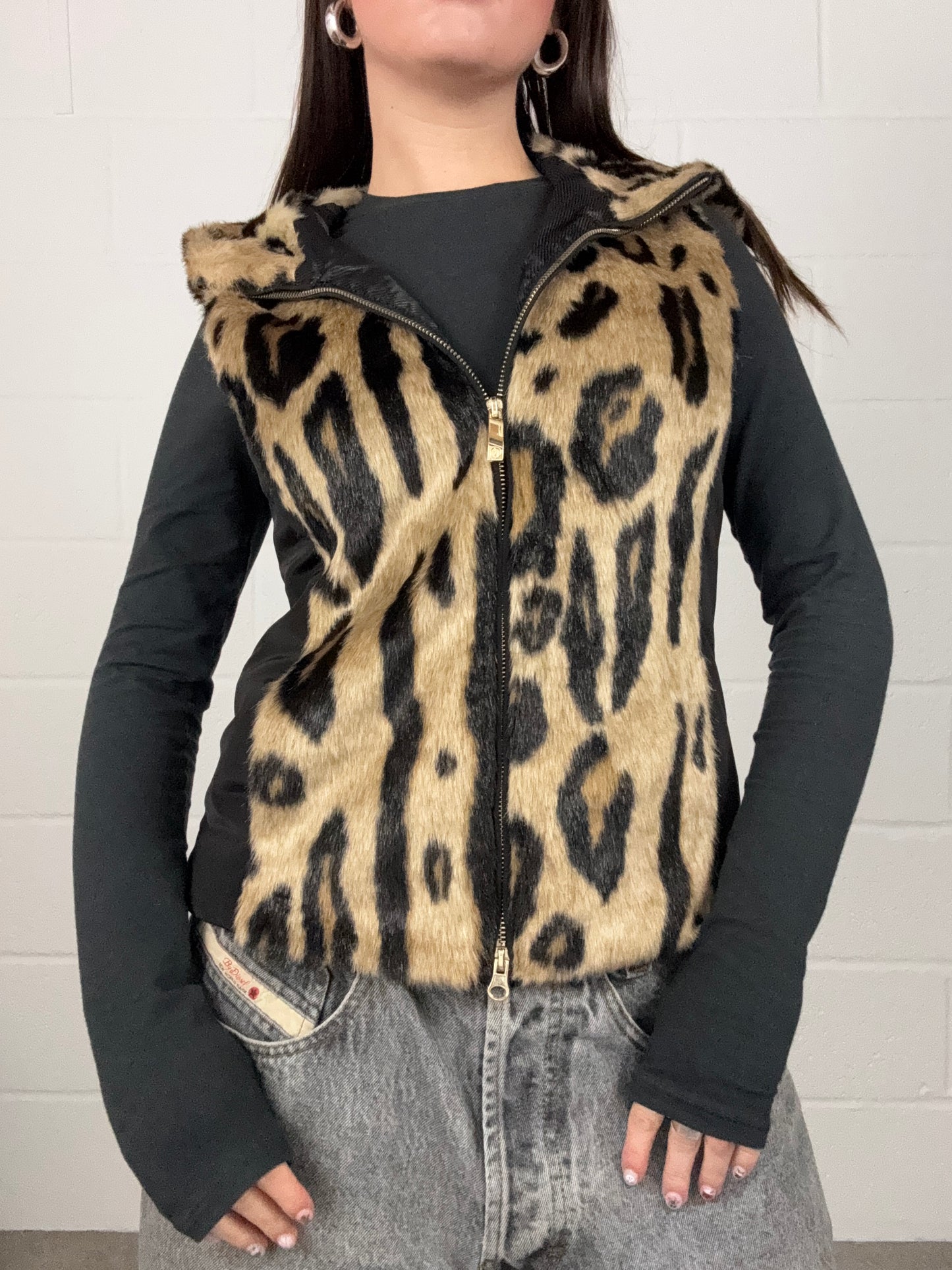 Armani Leopard Gilet (S)