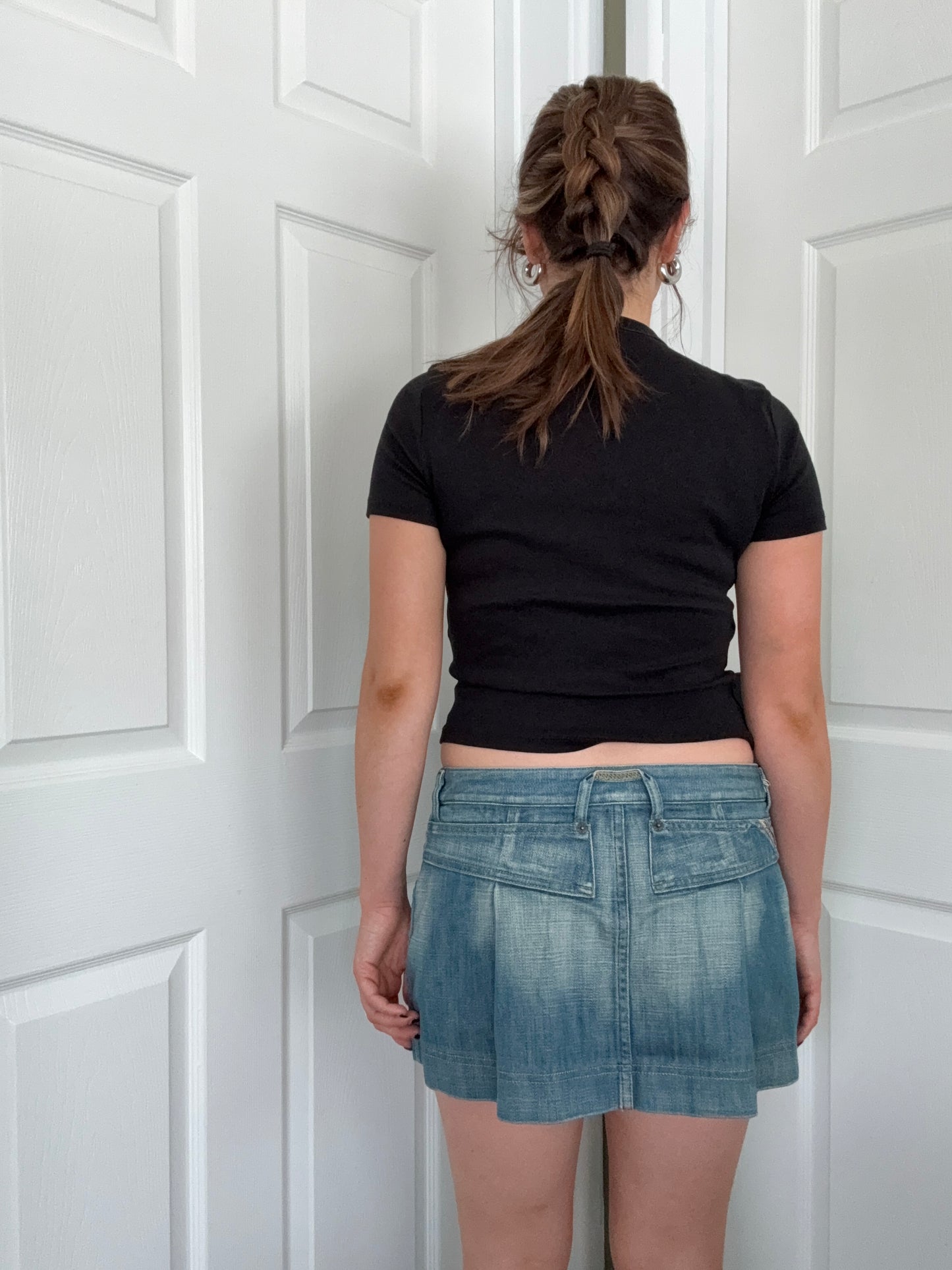 Diesel Wrap Denim Skirt (28)