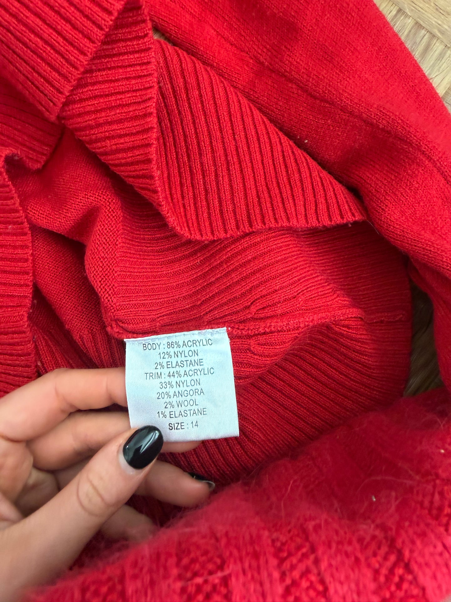 Jane Norman Off The Shoulder Jumper (UK14)