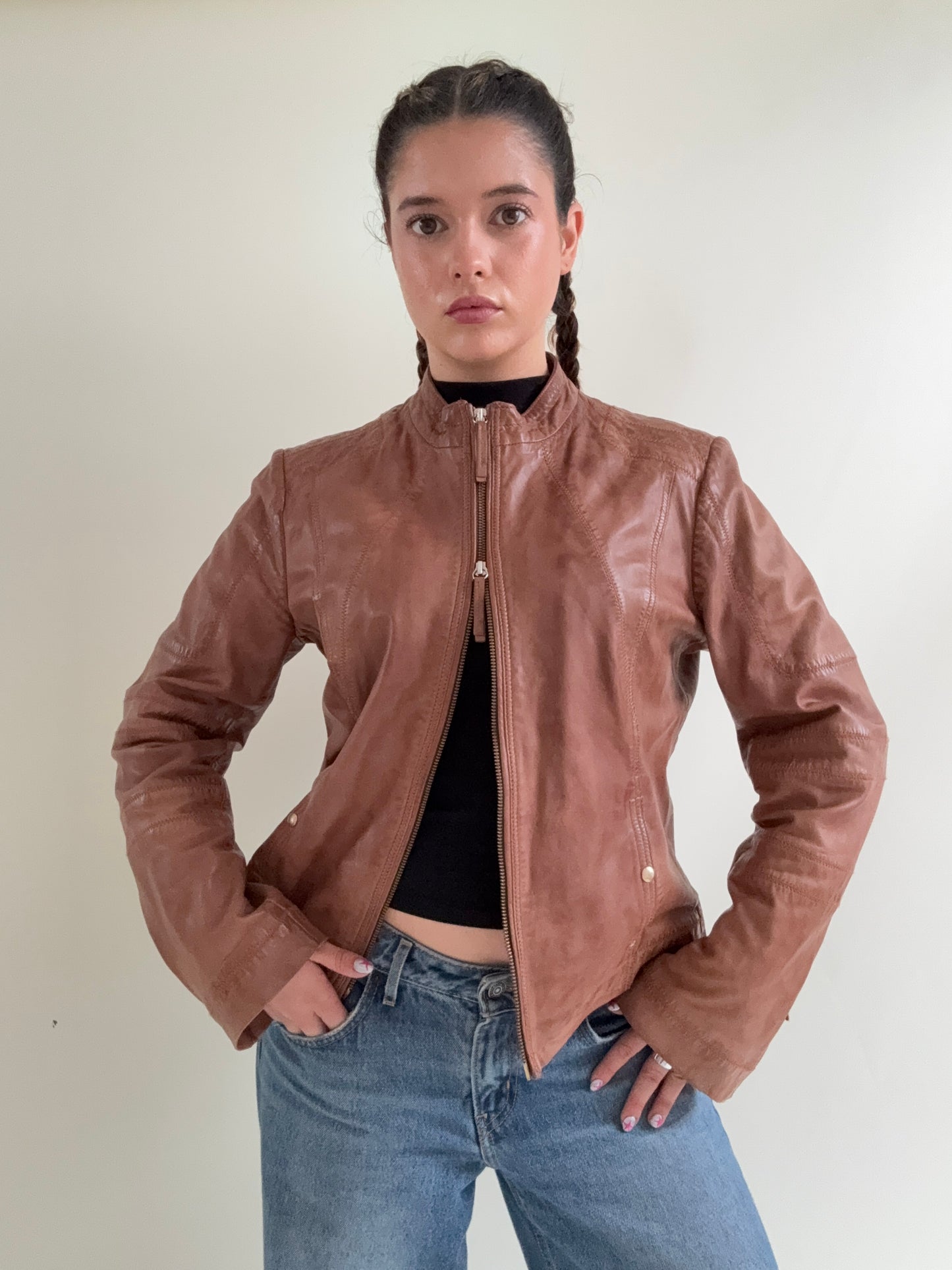 Hugo Boss Leather Jacket (M)