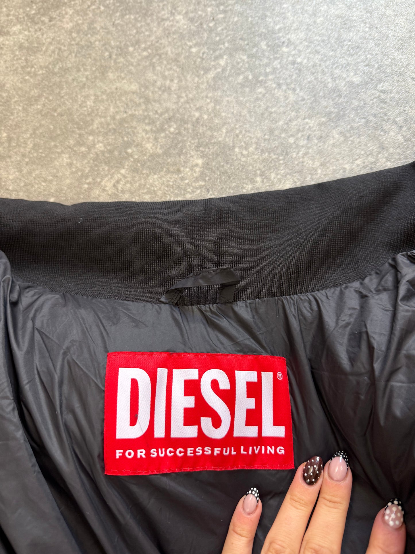 Diesel Pink Puffer Jacket (S)