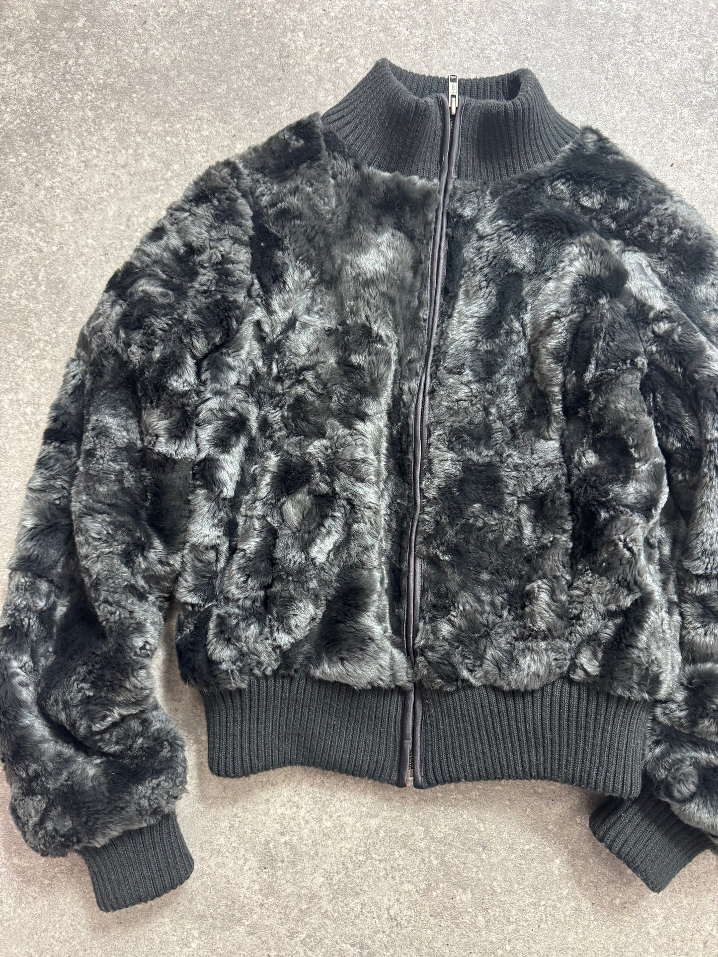 Faux Fur Bomber Jacket (UK10)