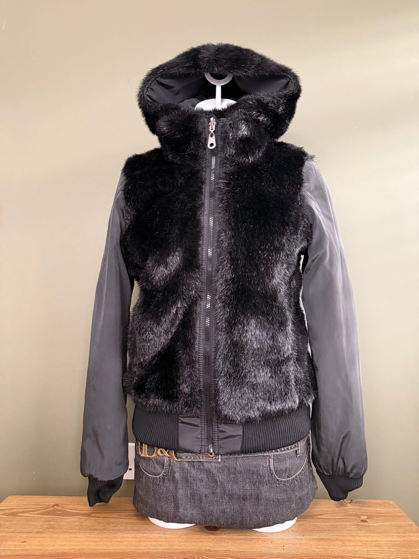 Miss Sixty Reversible Faux Fur Jacket (S)