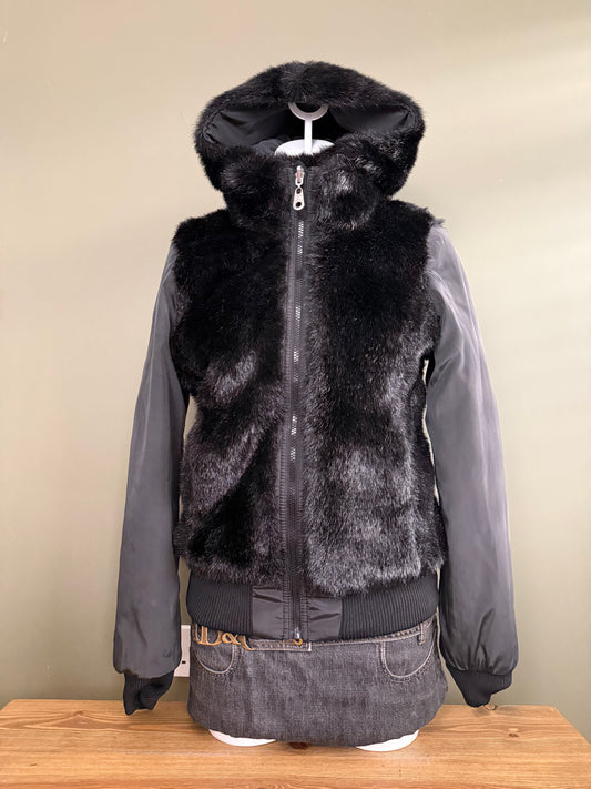 Miss Sixty Reversible Faux Fur Jacket (S)