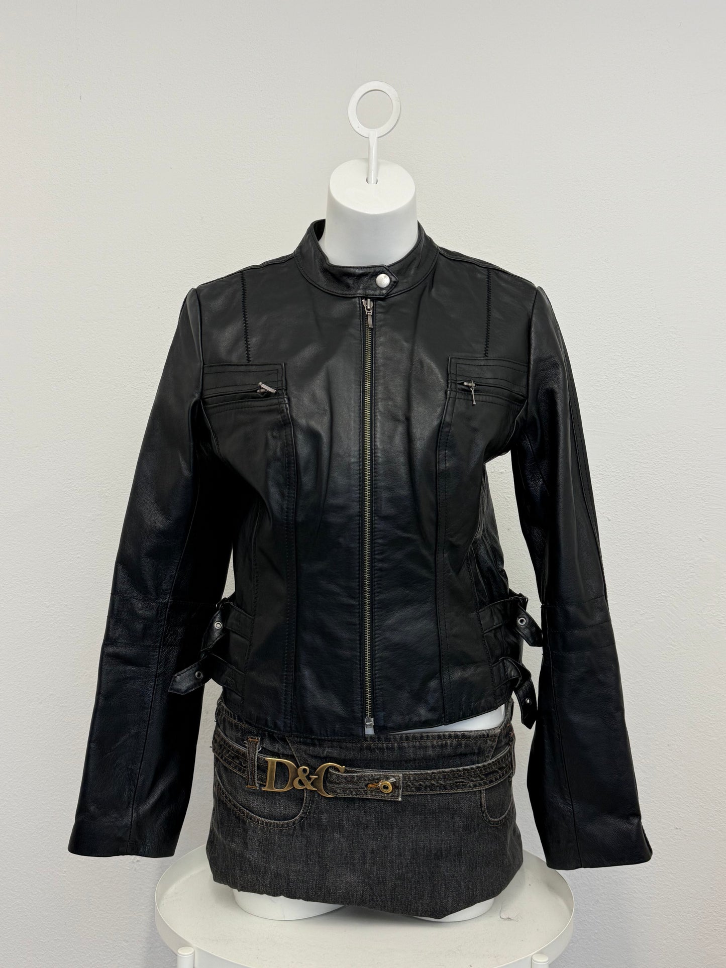 Leather Buckle Jacket (UK10)