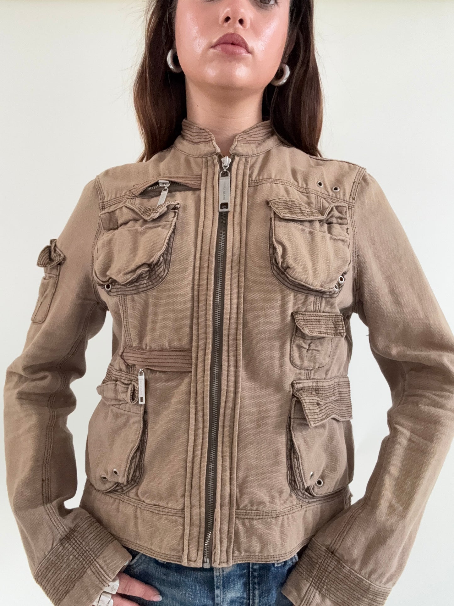 Cargo Embroidered Jacket (UK14)