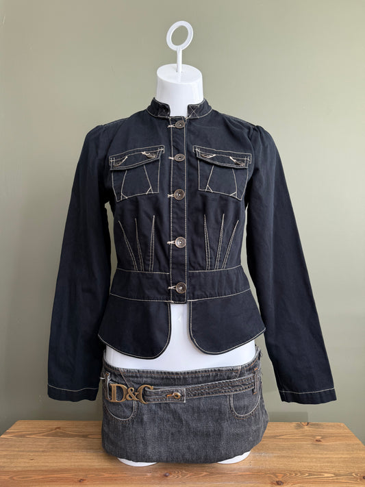 Fitted Military Style Jacket (XS)