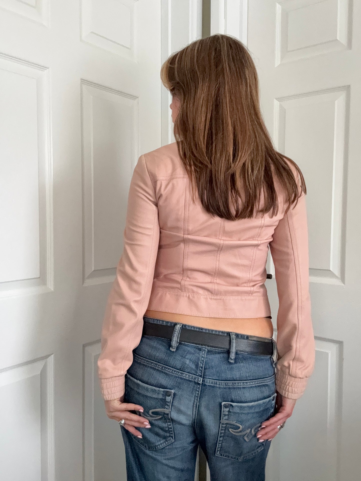 DKNY Leather Jacket (S)