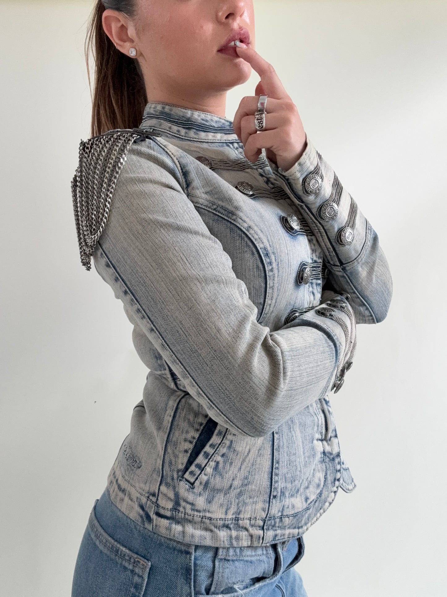Guess Denim Military Jacket (S)