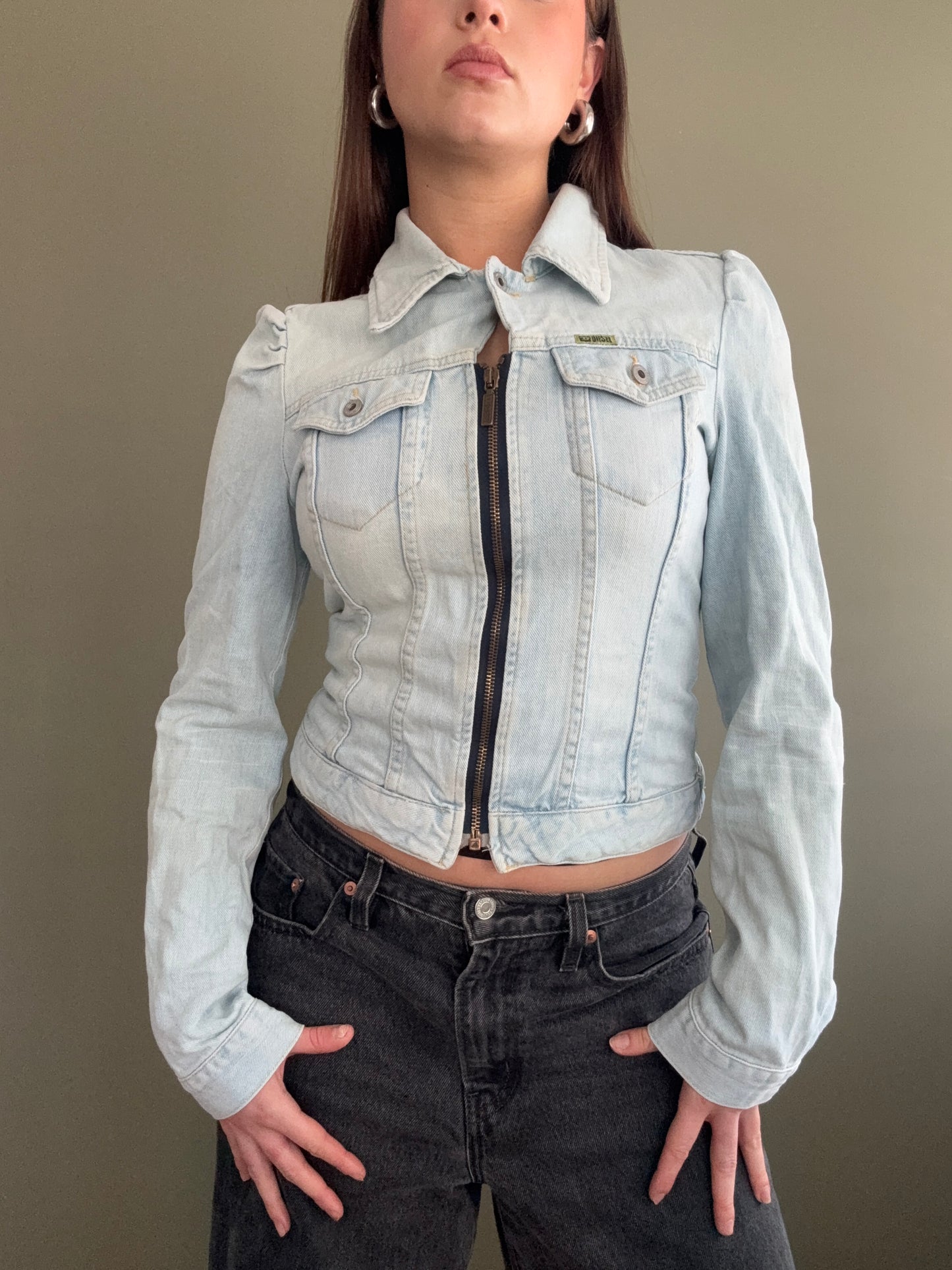 Fitted Diesel Denim Jacket (S)