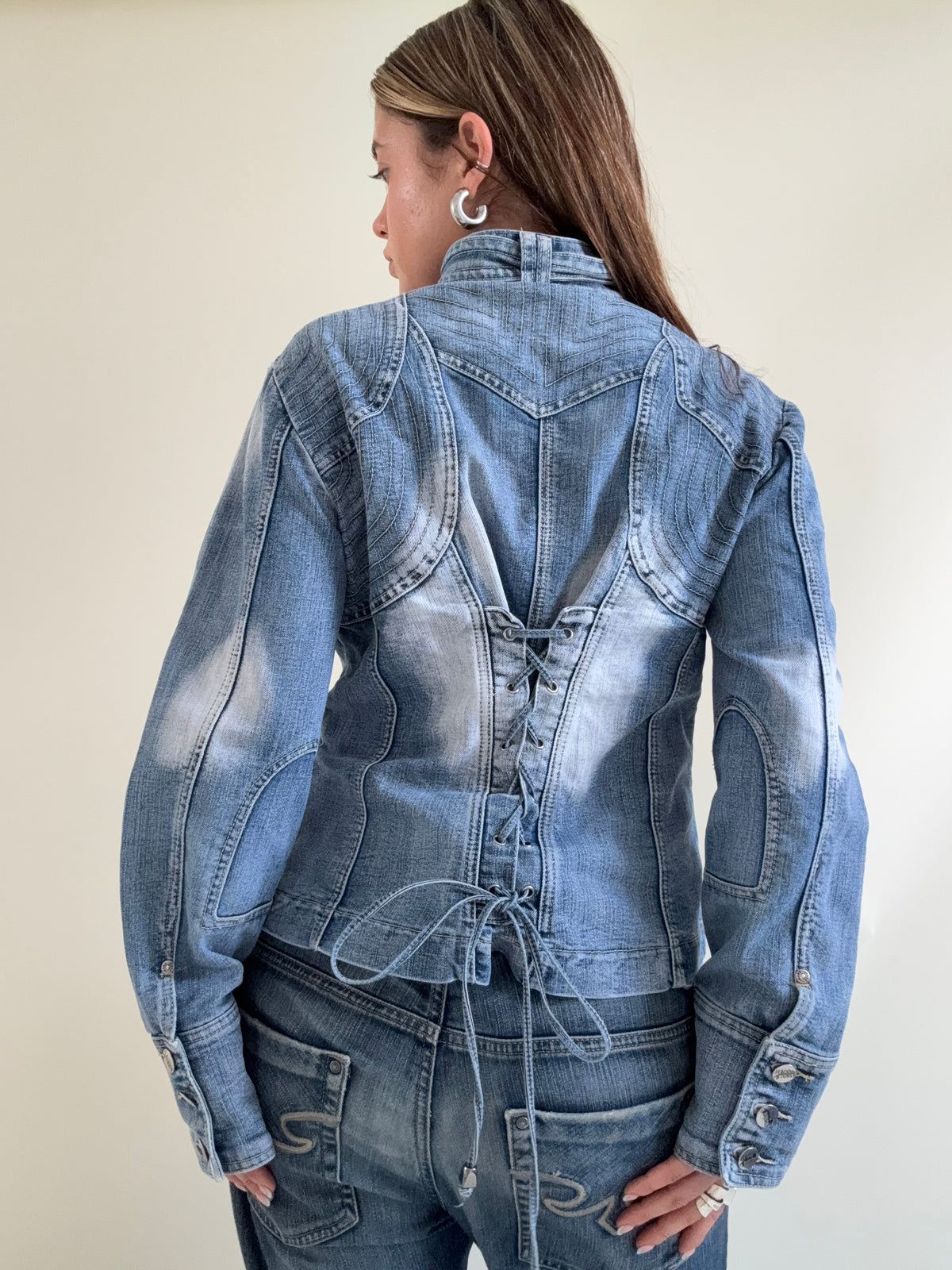 Denim Corset Jacket (L)
