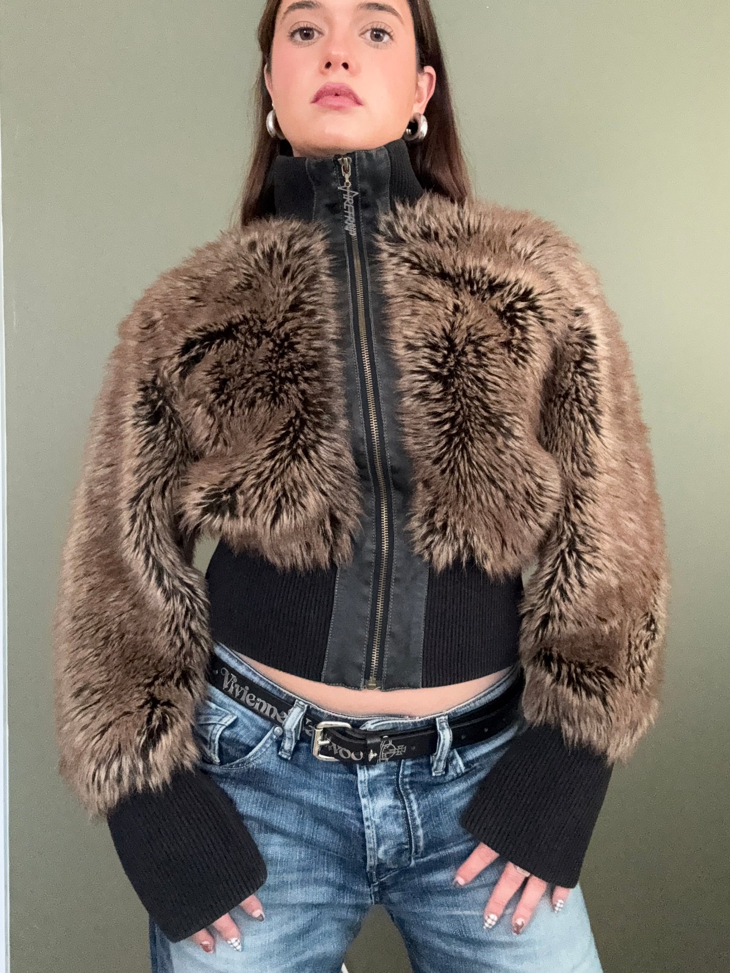 Faux Fur Firetrap Jacket (M)