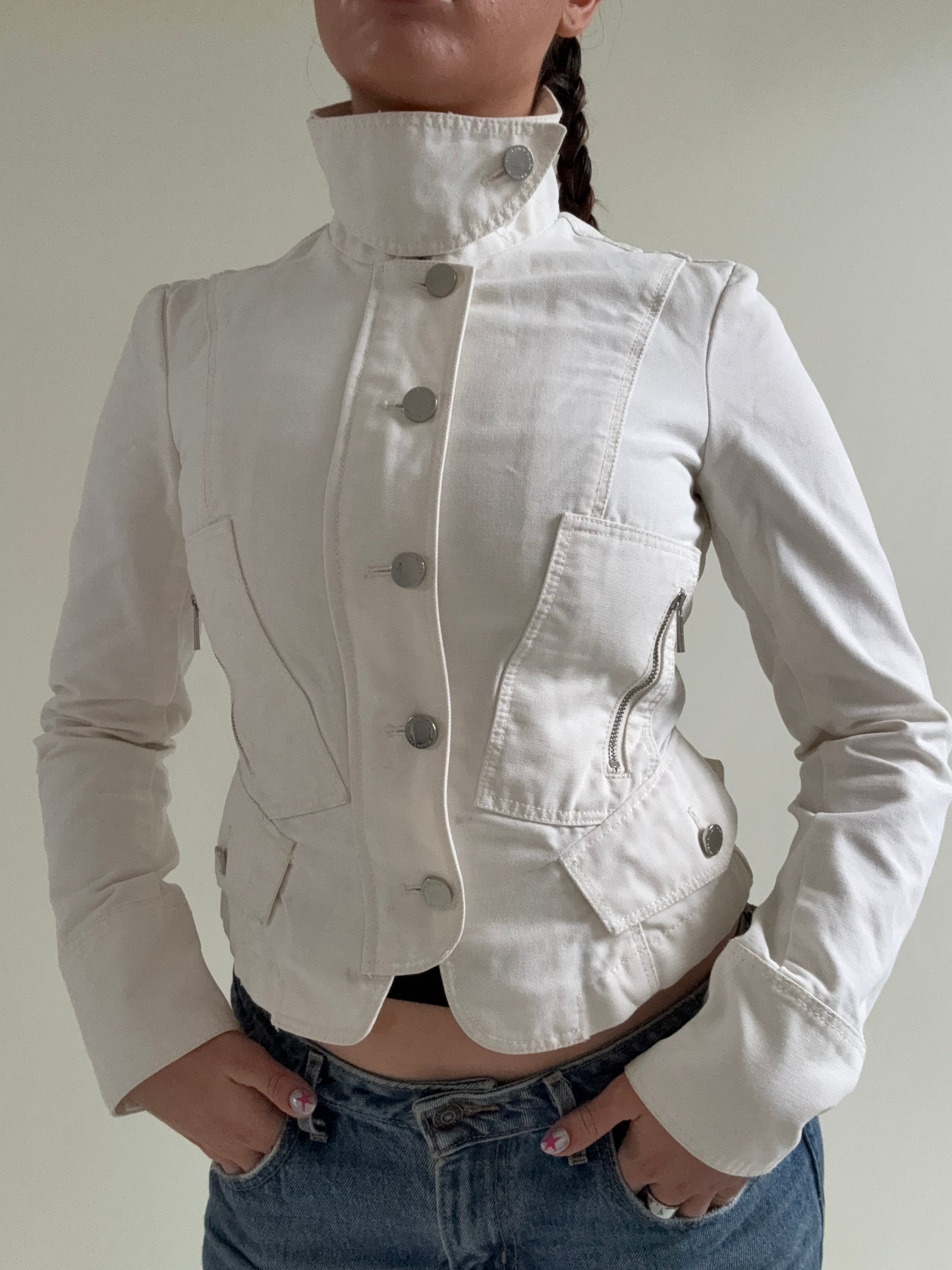 Karen Millen Funnel Neck Corset Jacket (UK8)
