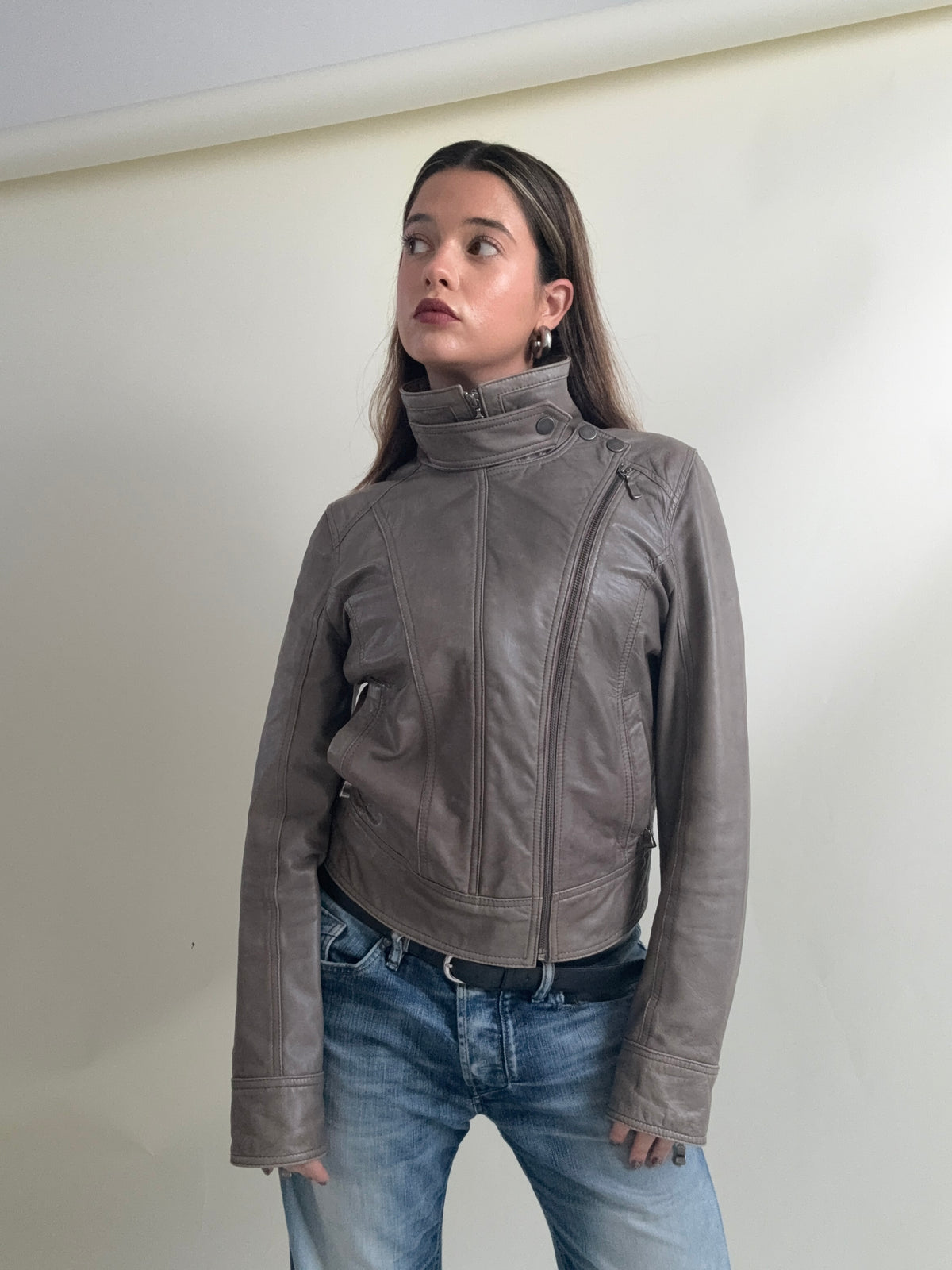 Ted Baker Leather Jacket (UK10)