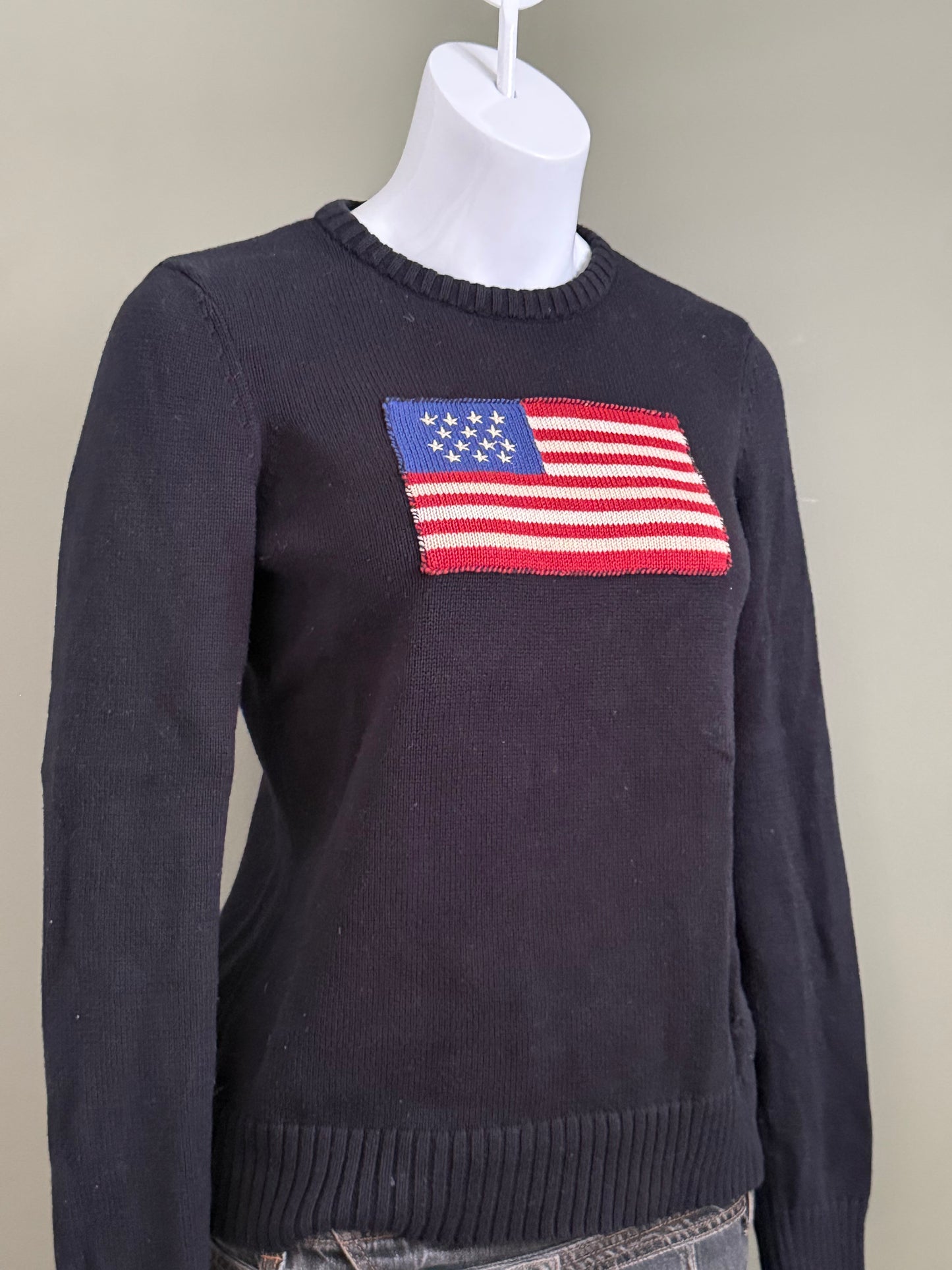 Ralph Lauren Knitted Flag Jumper (M)