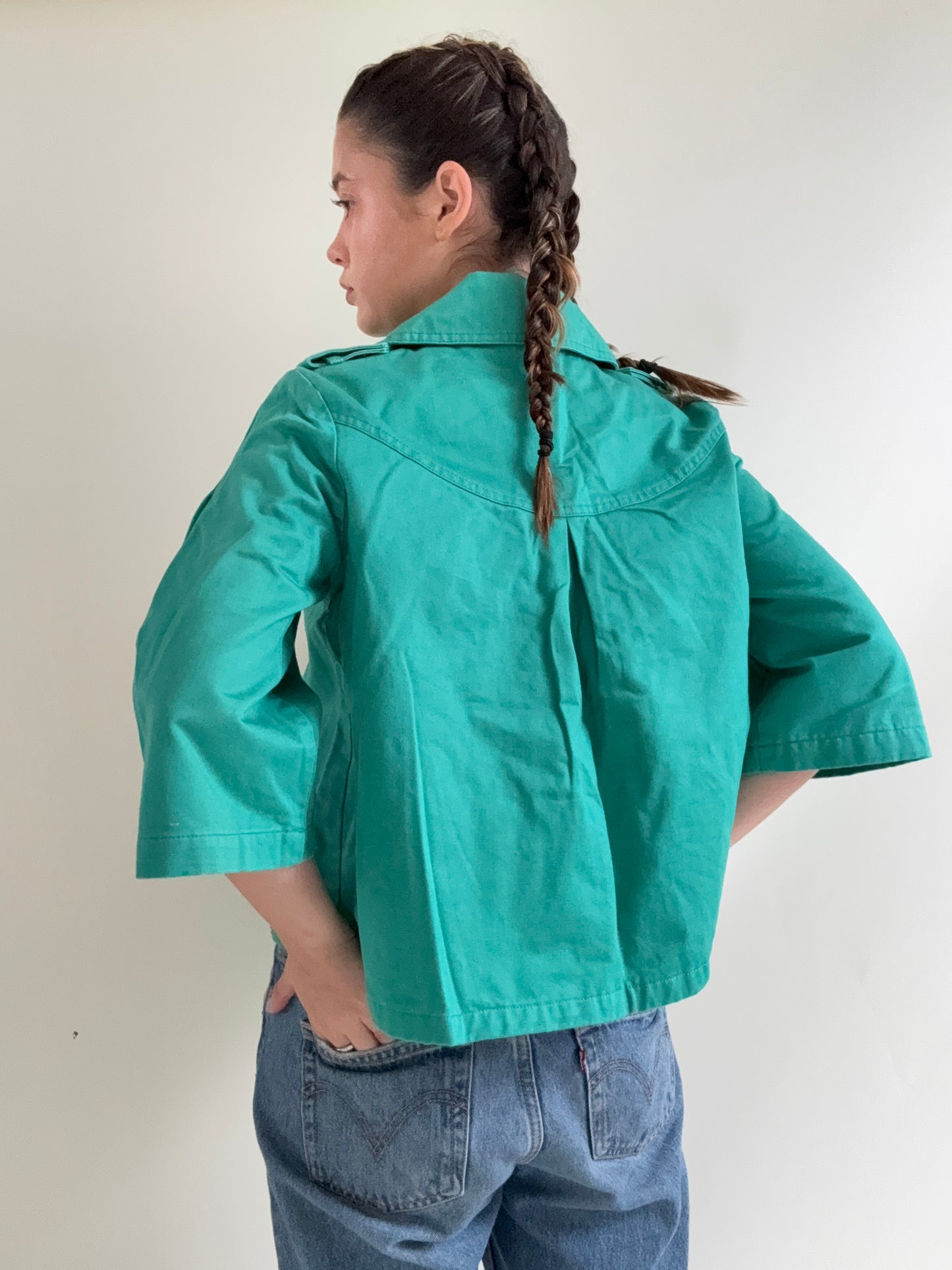 Oasis Teal Peacoat (UK12)