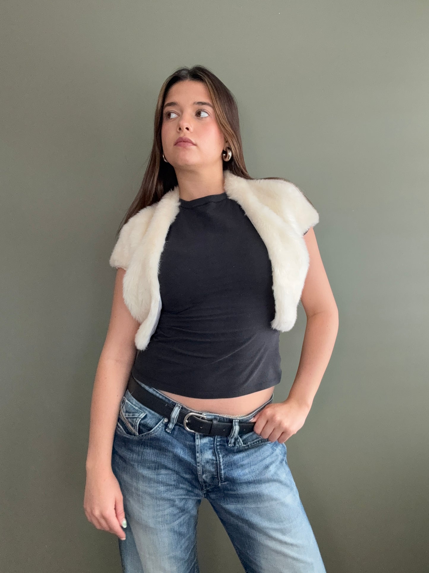 Karen Millen Faux Fur Bolero (UK8)