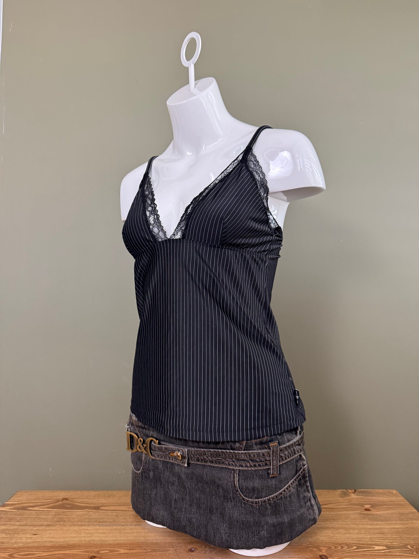Emporio Armani Pinstripe Cami Top (M)