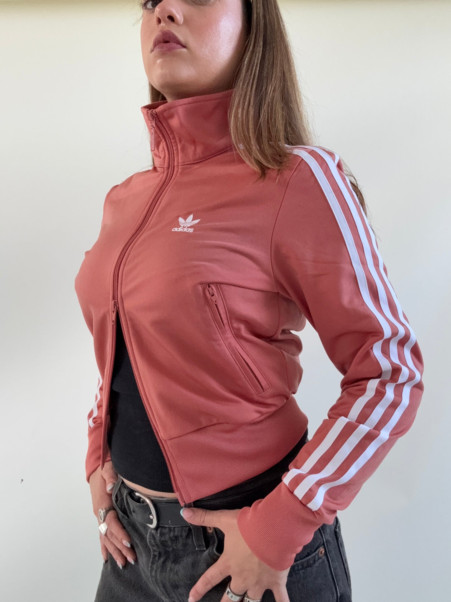 Adidas Double Zip Tracksuit Jacket (UK6)