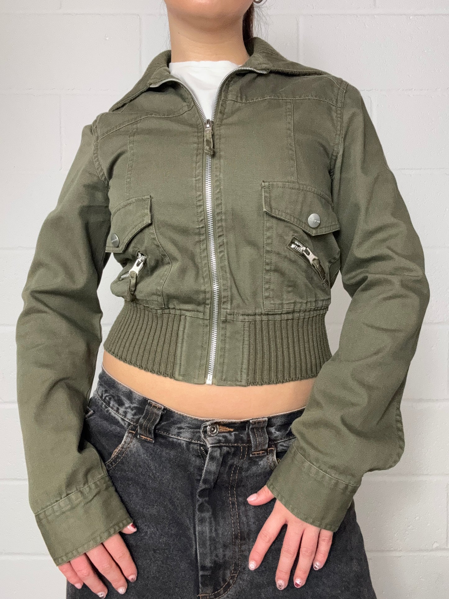 Khaki Bomber Jacket (S)