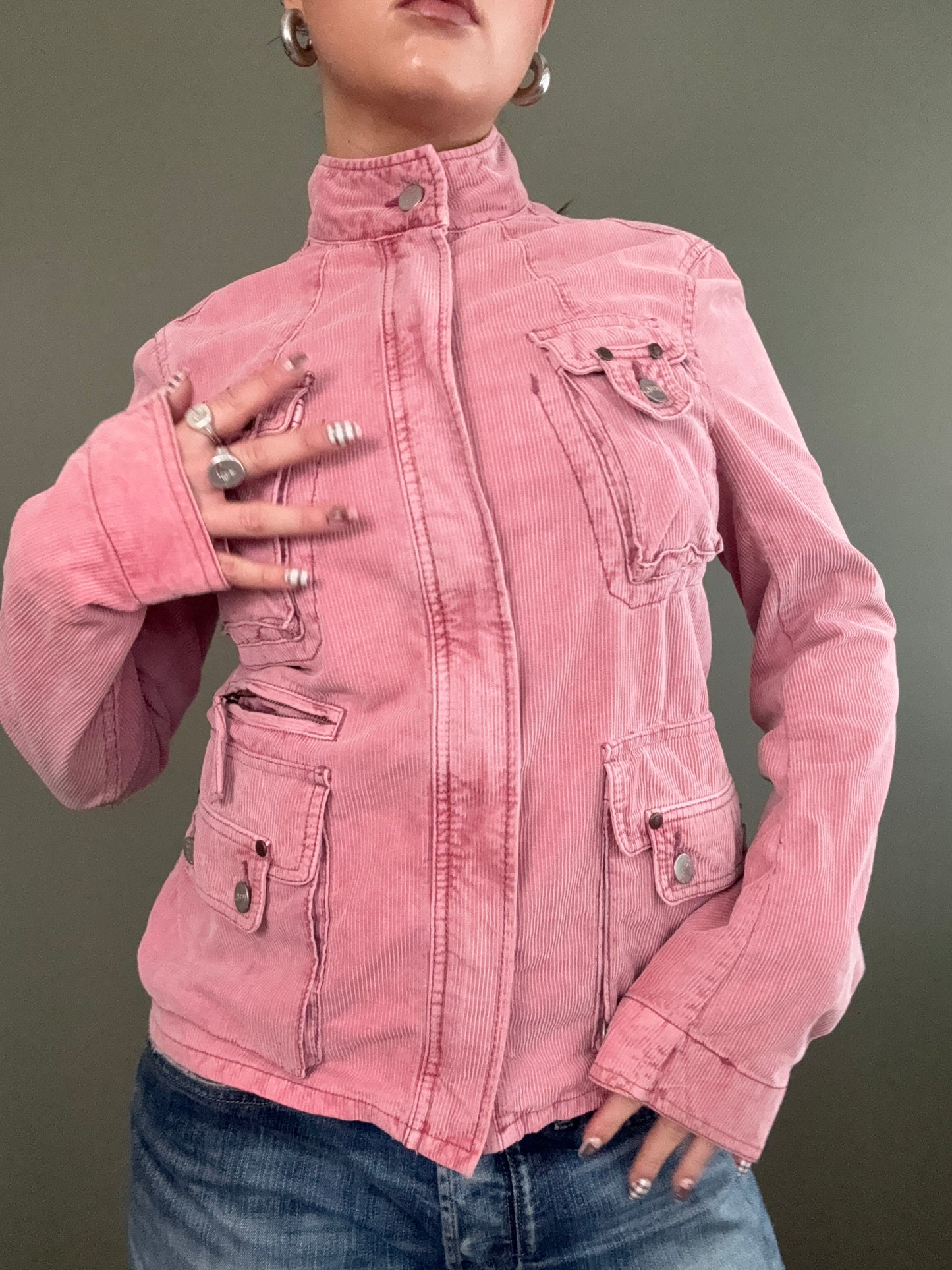 French Connection Pink Corduroy Jacket (UK8)