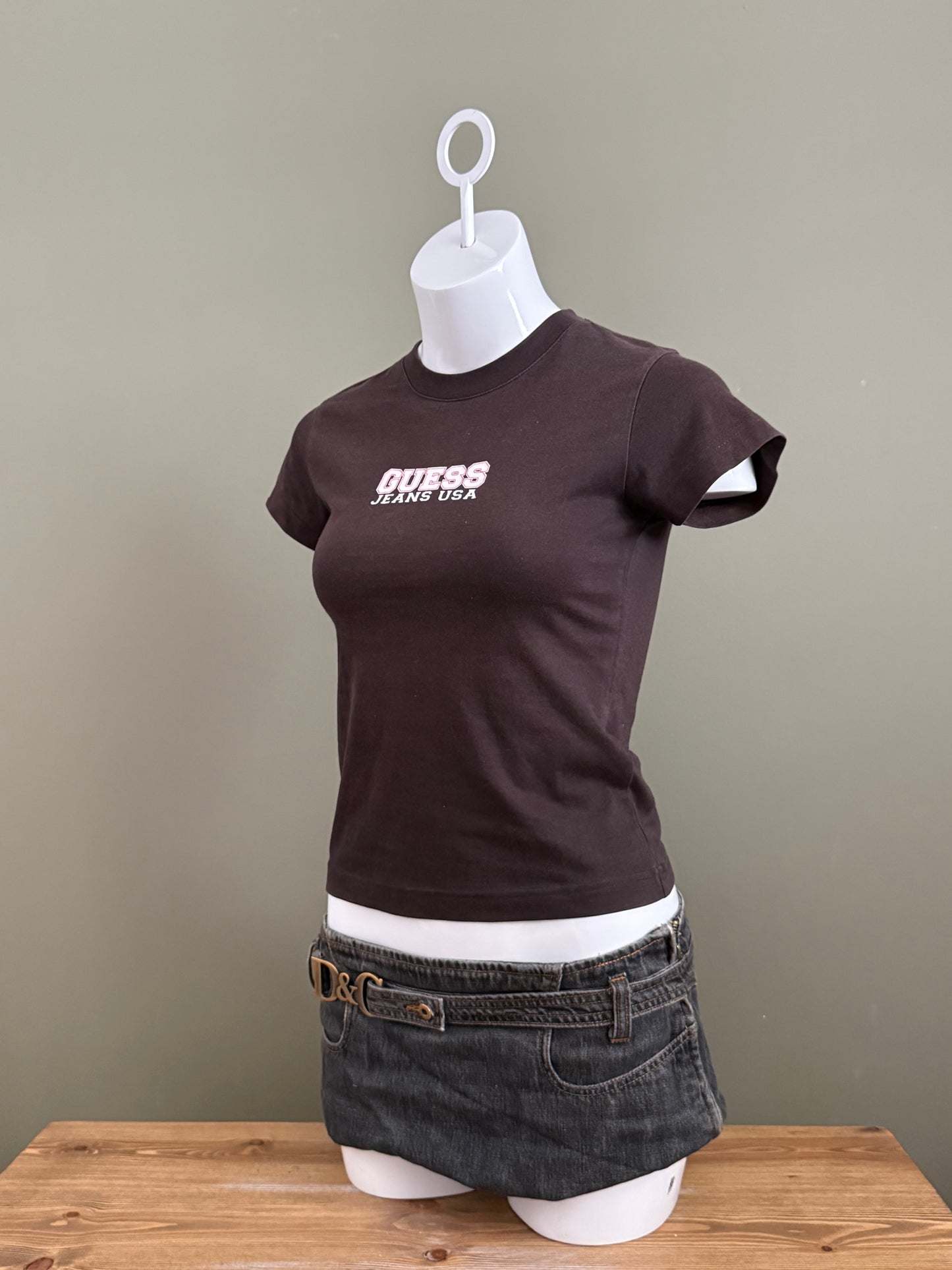 Brown Guess Baby Tee (S)