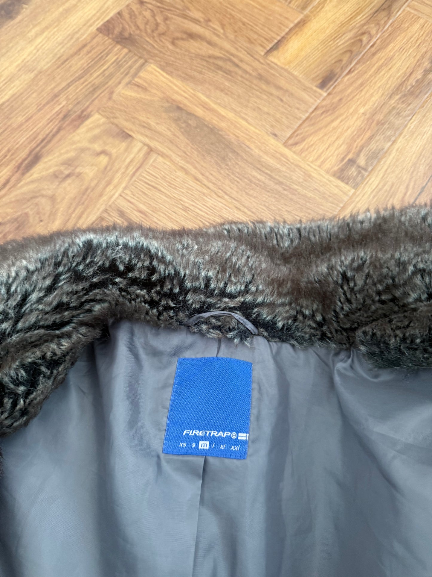 Firetrap Faux Fur Bomber Jacket (M)