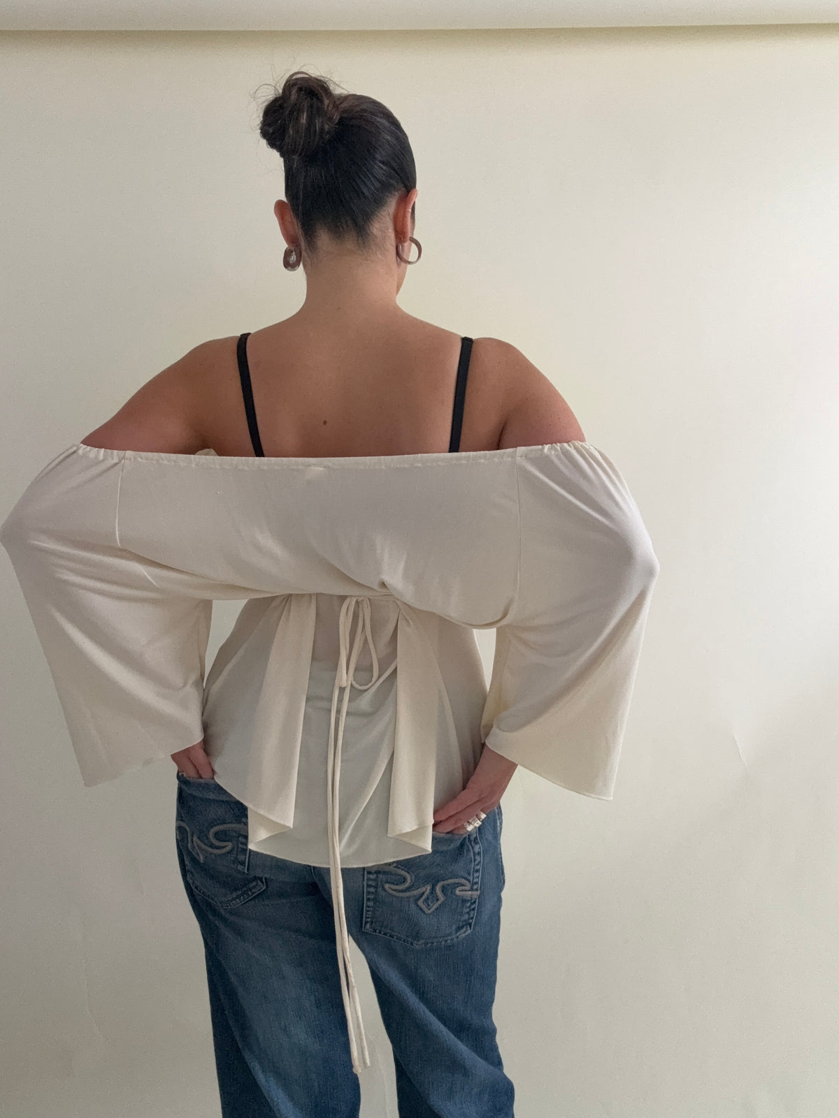 Off The Shoulder Tie Top (UK16)