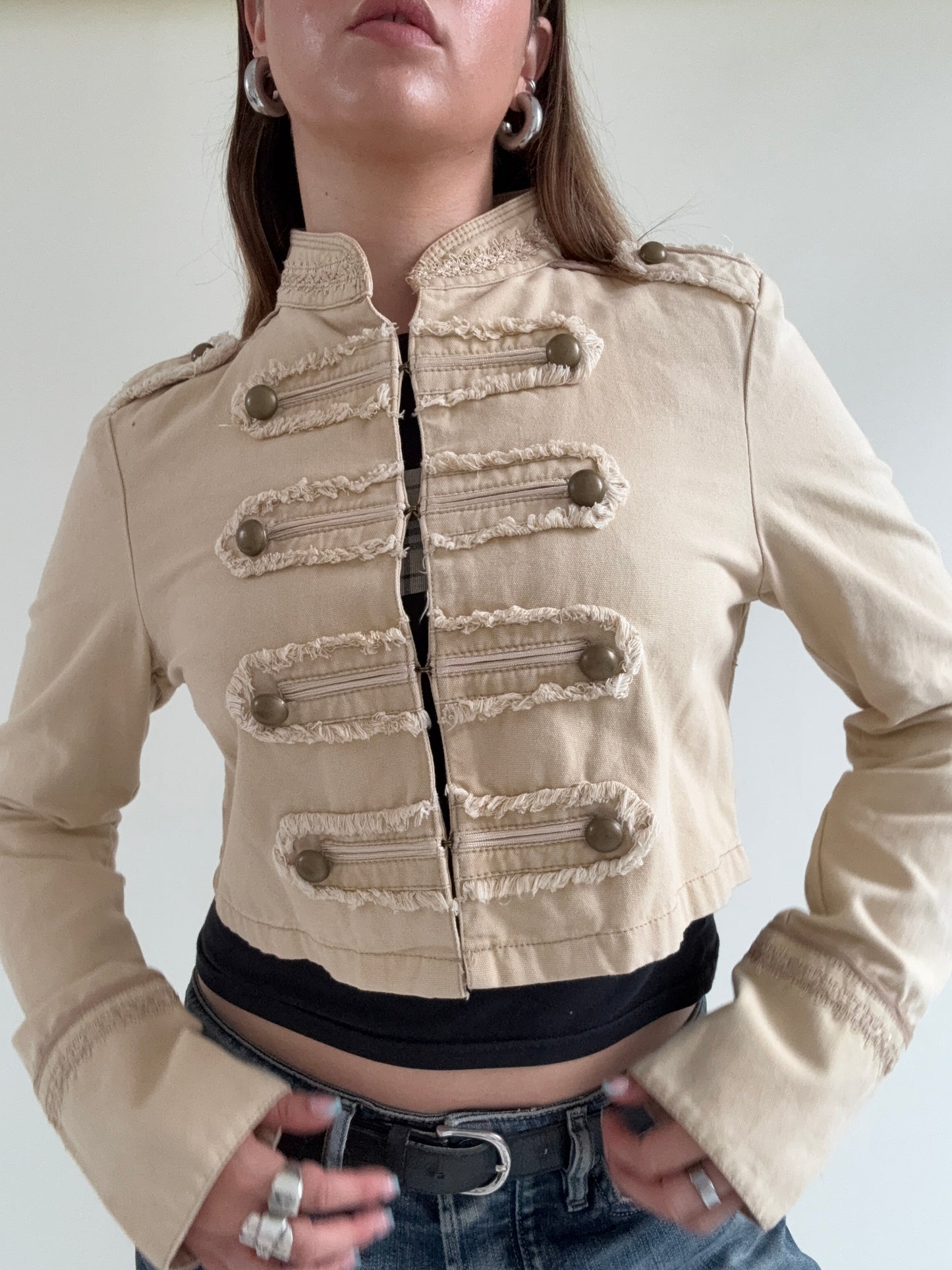Cropped Military Jacket (UK12)