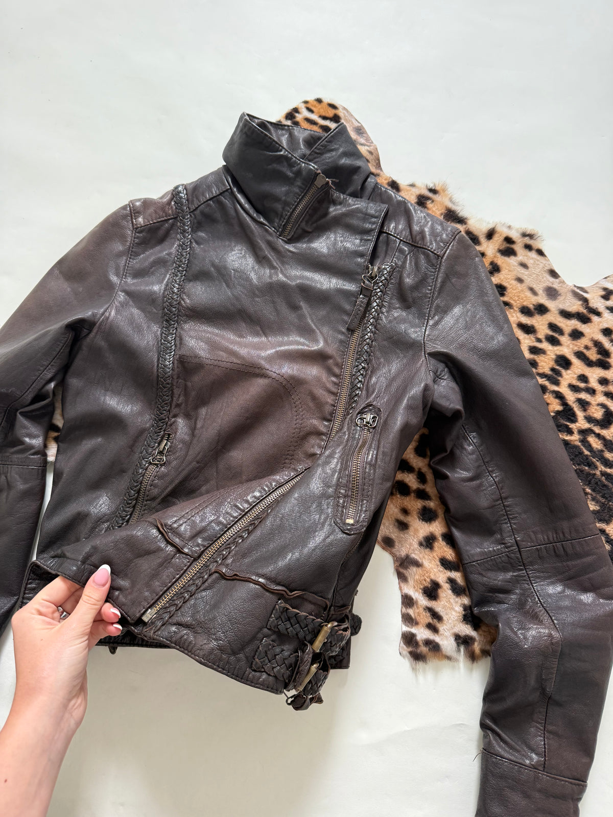 Allsaints Leather Jacket (UK10)