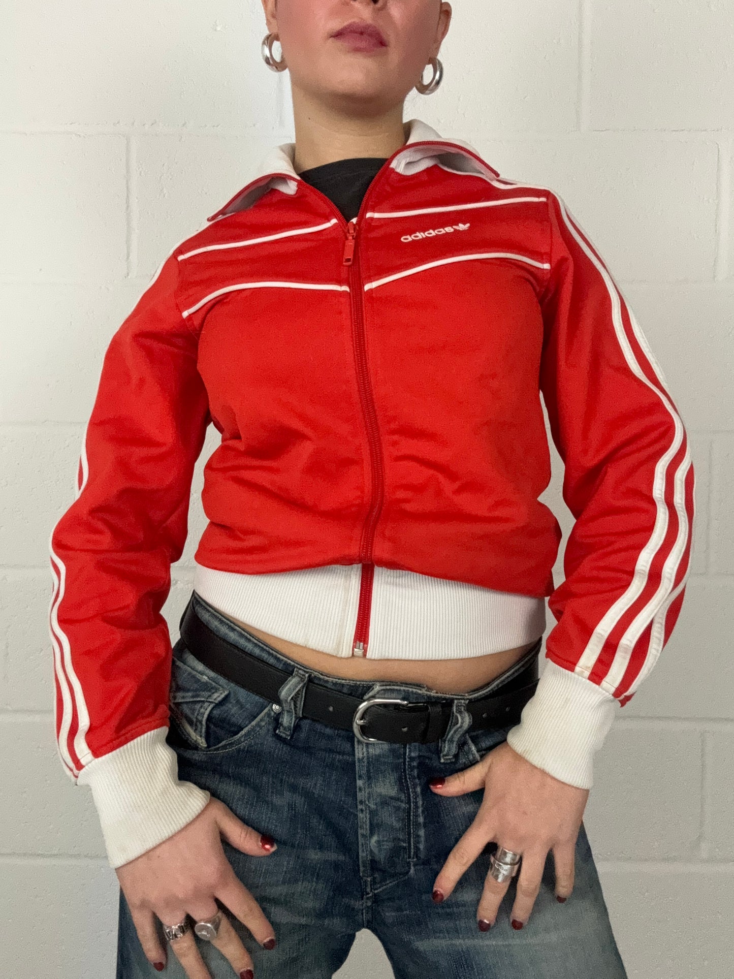 Adidas Red Tracksuit Top (UK10)