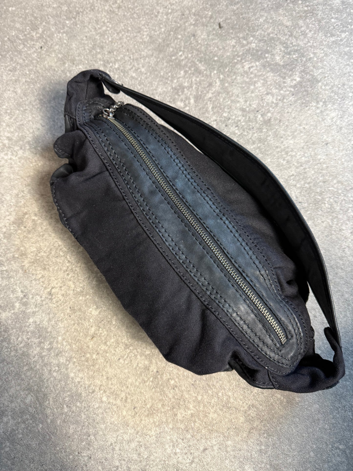 Diesel Leather Ruched Shoulder Bag