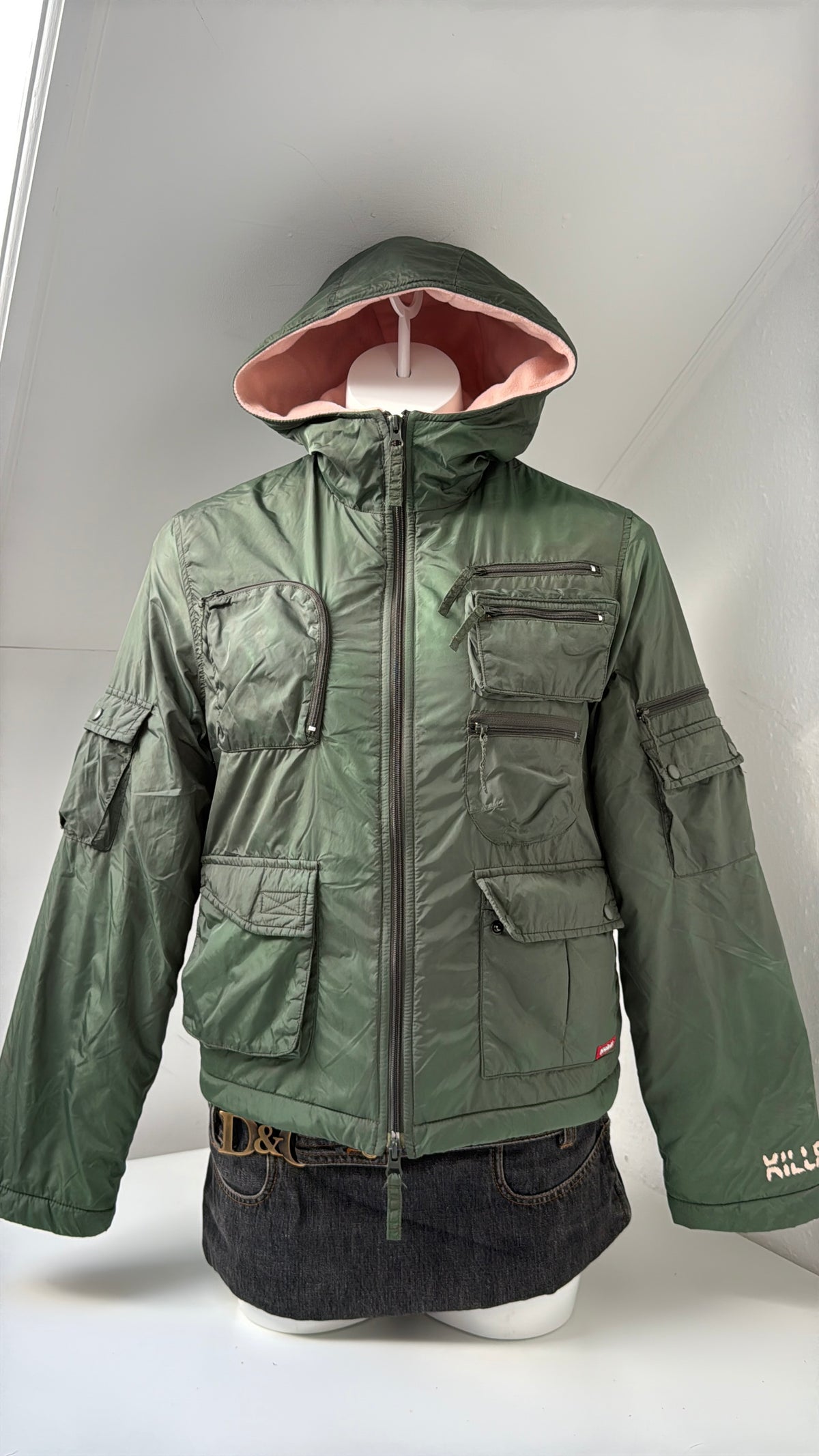 Killah 2000s Cargo Bomber Jacket (L)