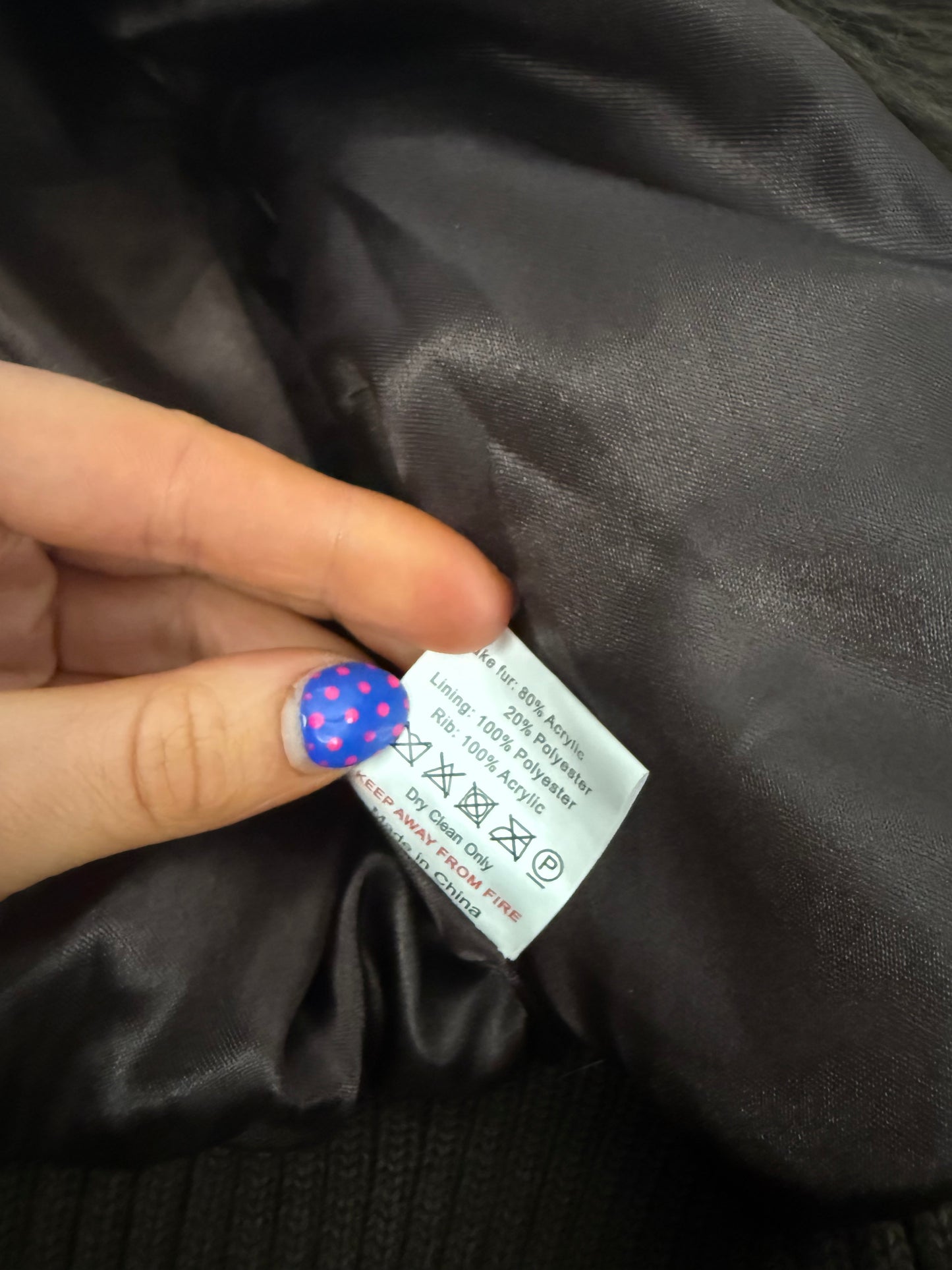 Jane Norman Faux Fur Jacket (UK12)