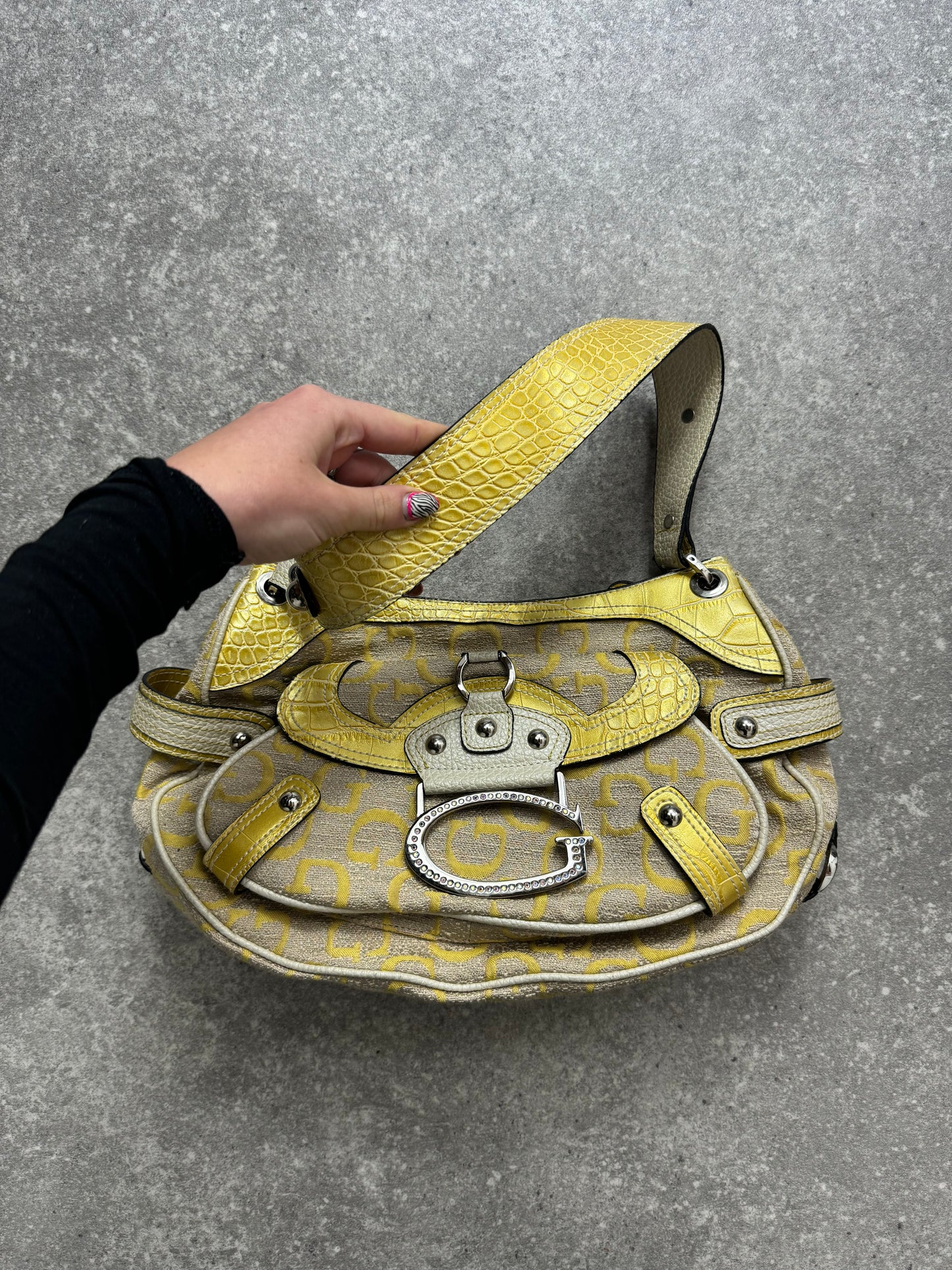 Guess Yellow Shoulder Bag