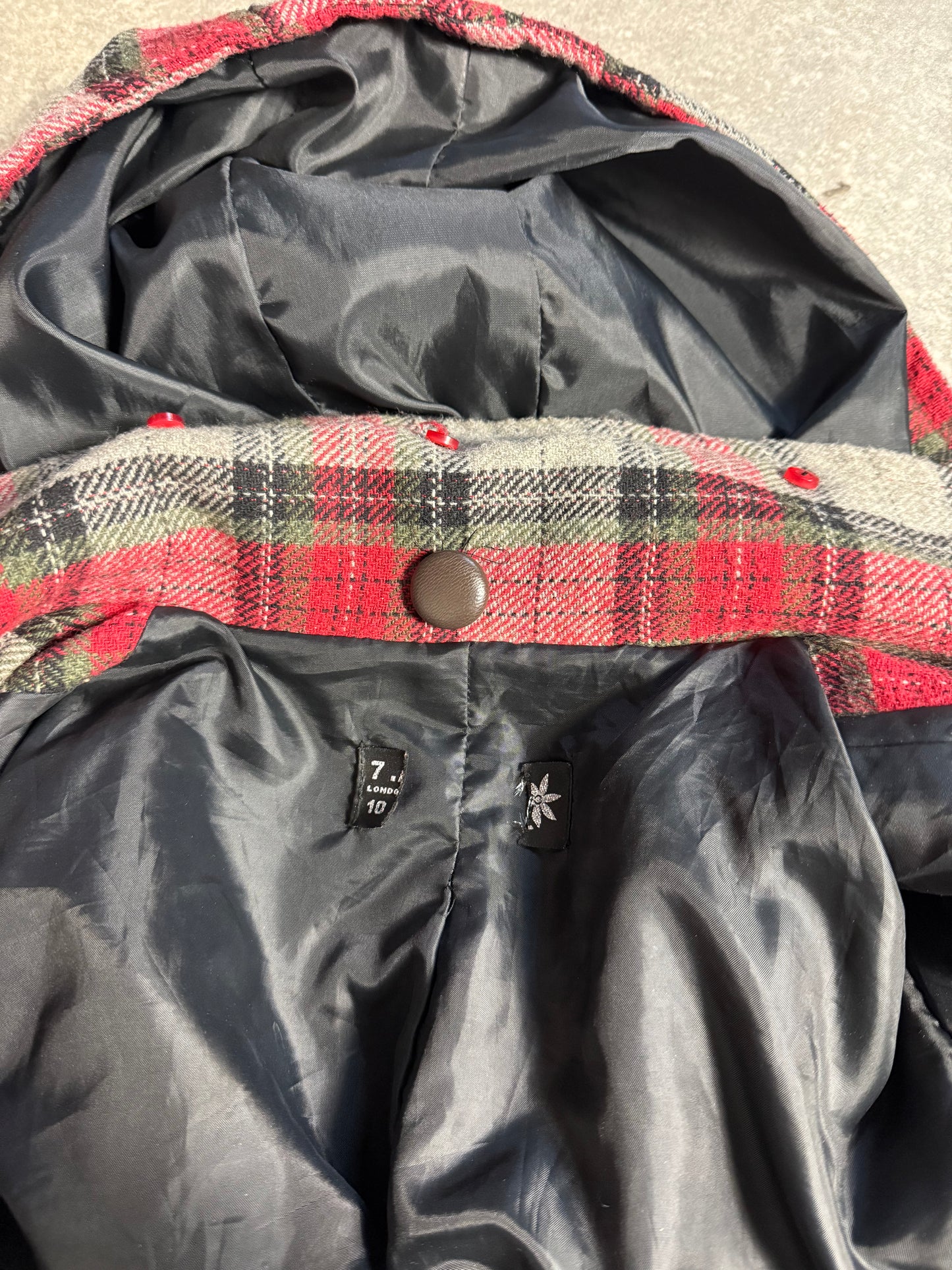 Tartan Hooded Jacket (S)