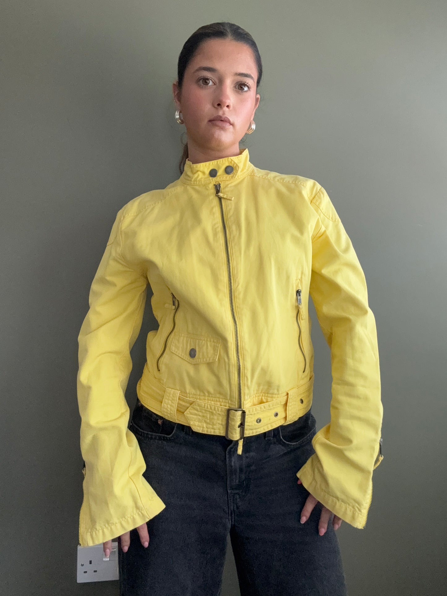 Yellow Biker Jacket (L)