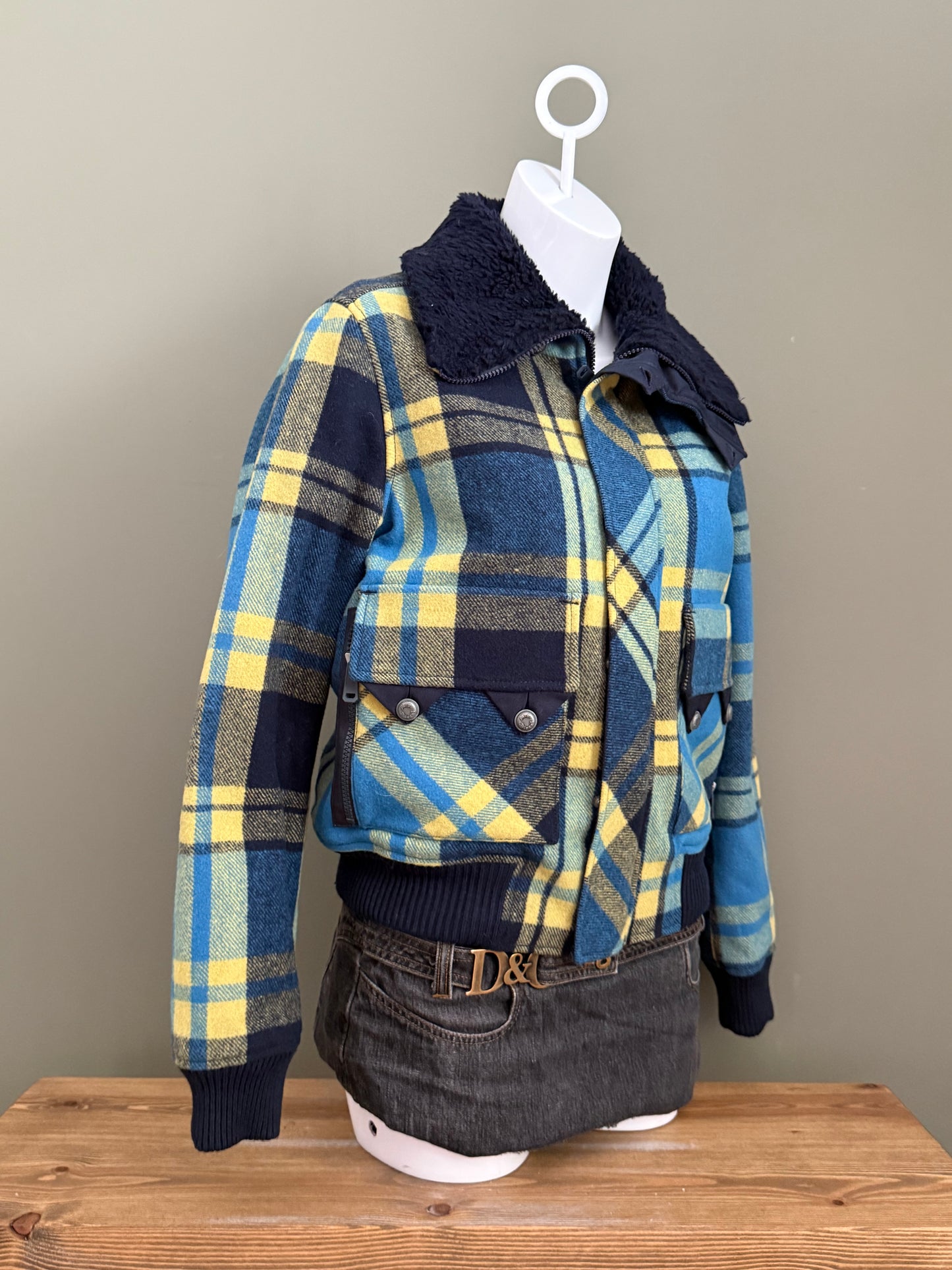 Diesel Tartan Wool Jacket (S)