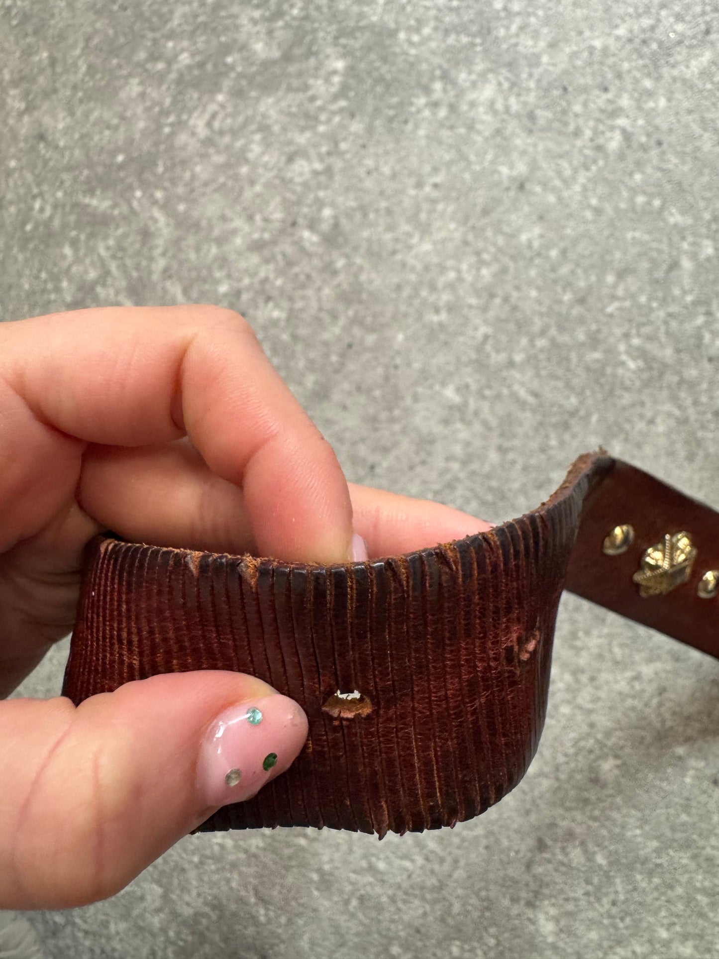 Brown Leather Belt (M)