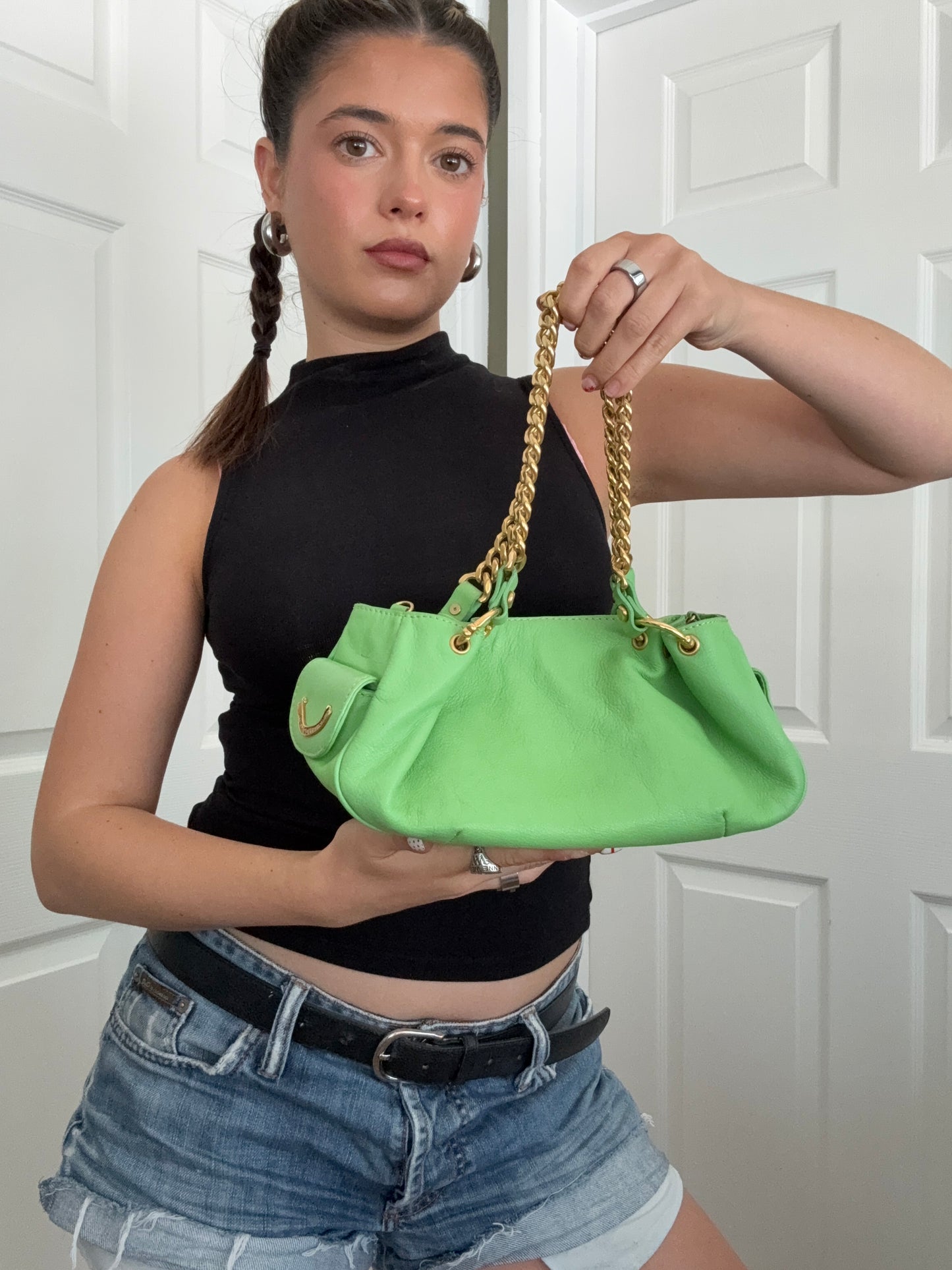 Juicy Couture Green Leather Bag