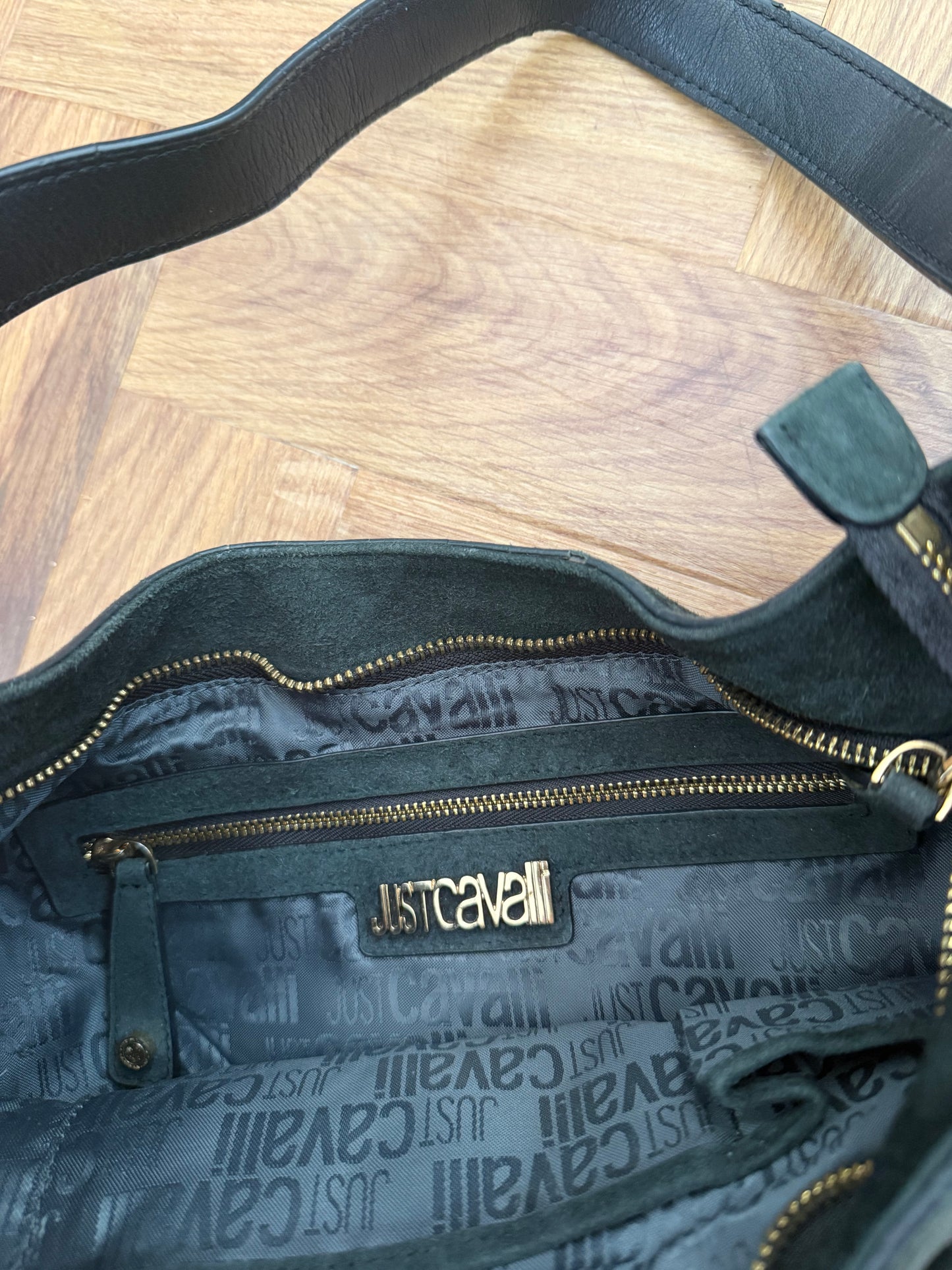 Suede Cavalli Shoulder Bag