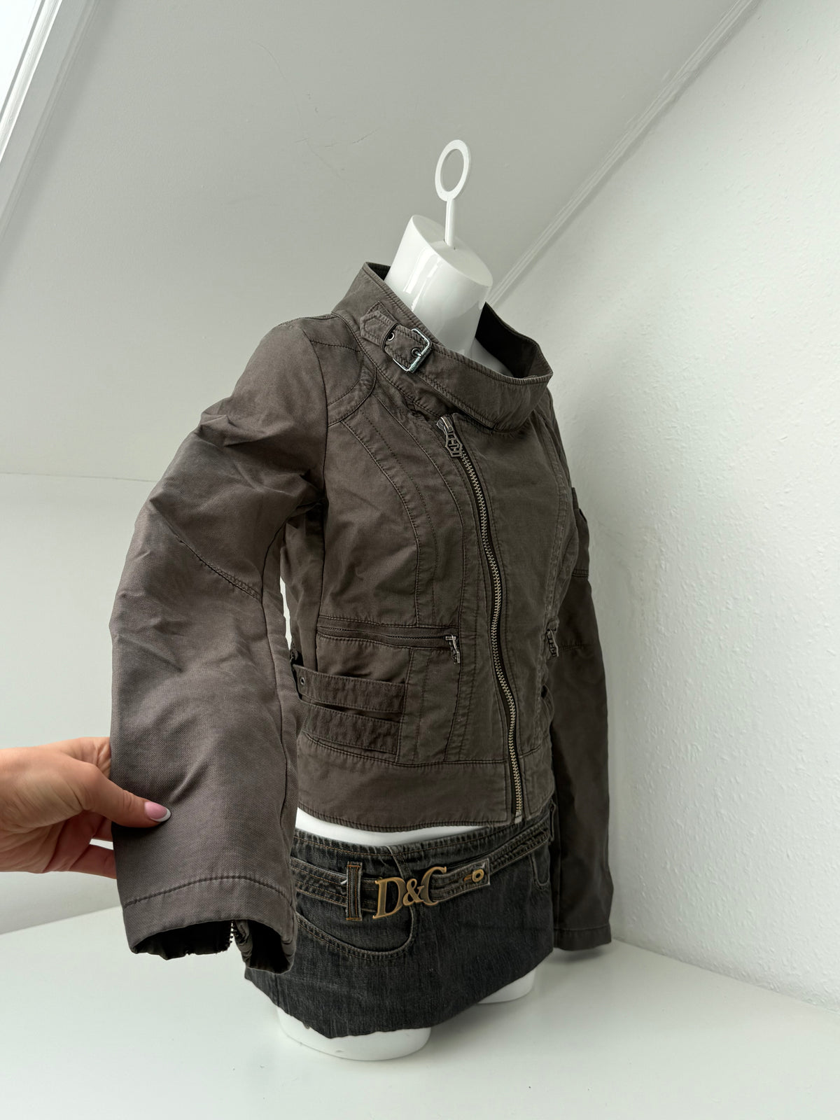 Diesel Cropped Utility Jacket (L)