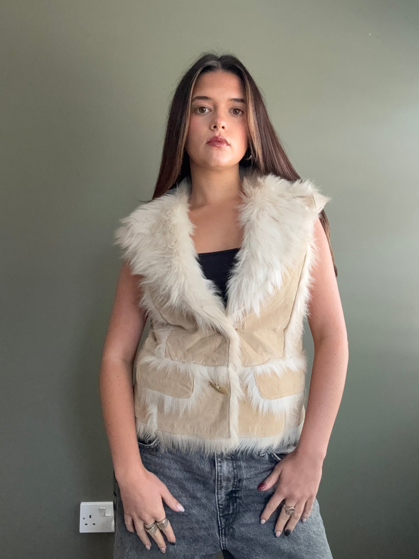 Morgan De Toi Faux Fur Gilet (M)